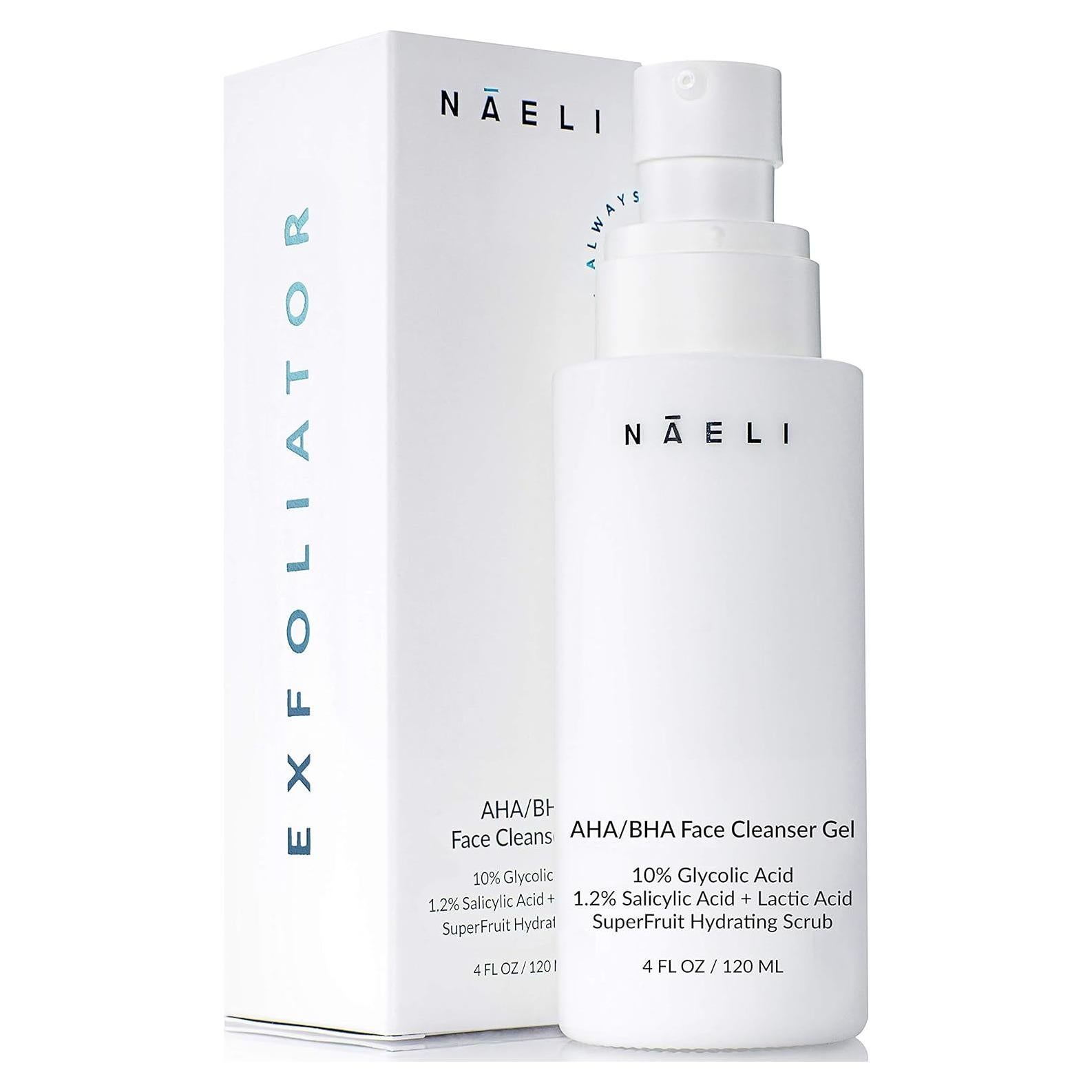 Limpiador Exfoliante Facial NAELI AHA/BHA 10% Ácido Glicólico 113.4g