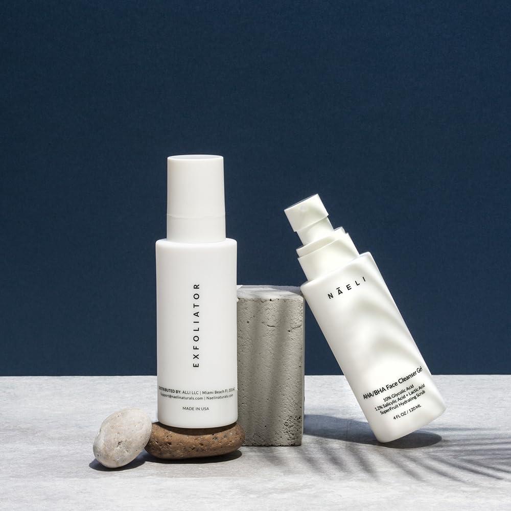 Limpiador Exfoliante Facial NAELI AHA/BHA 10% Ácido Glicólico 113.4g