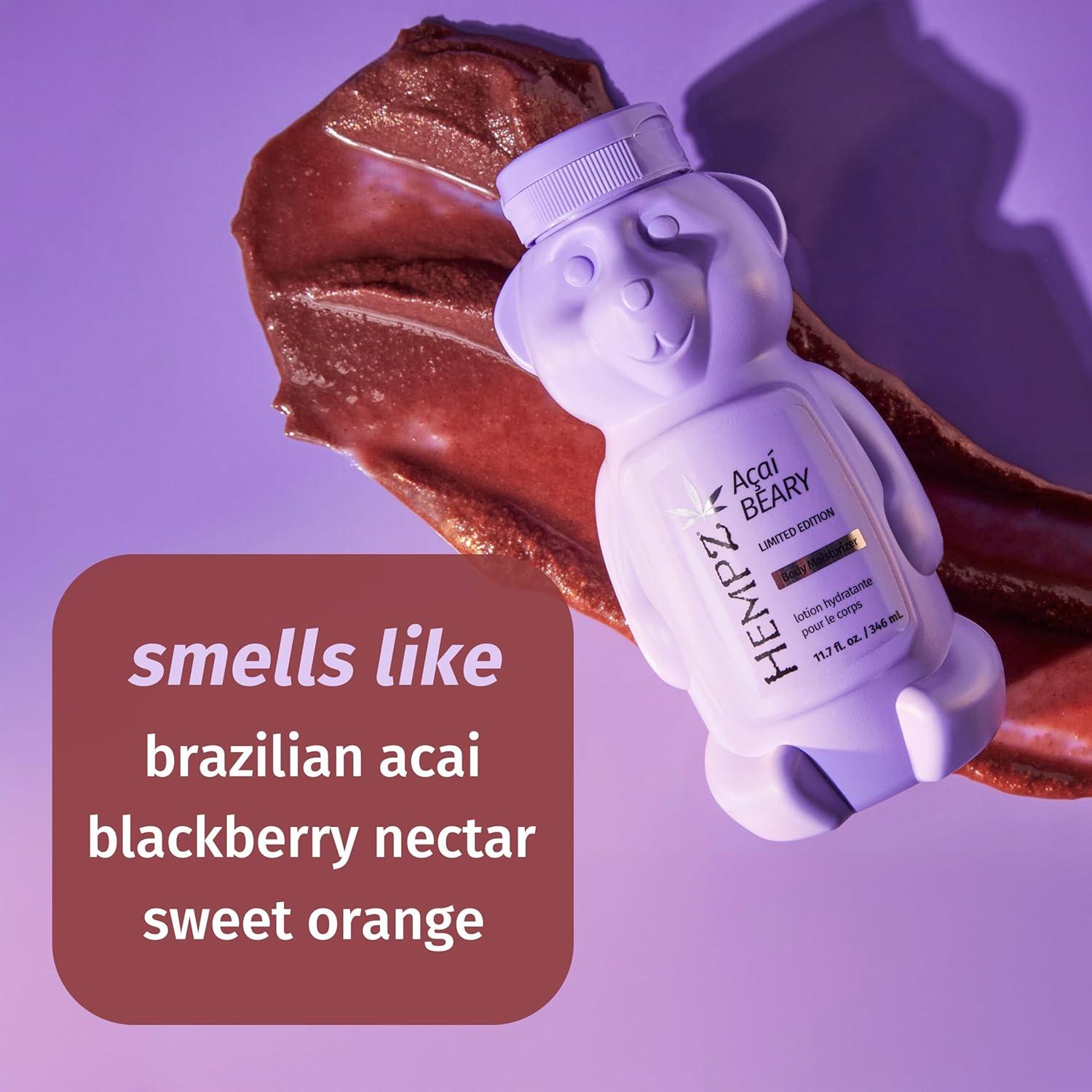 Crema Hidratante Corporal Hempz Acai Beary 330 ml Vegana