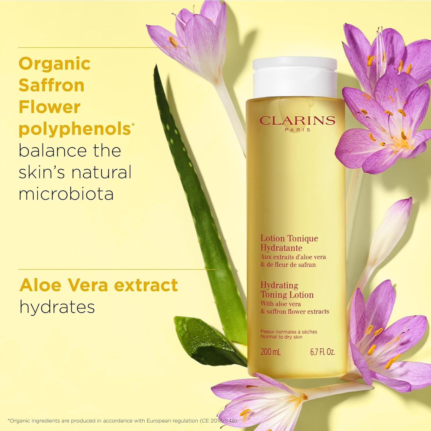 Loción Tónica Hidratante Clarins 200ml - Piel Normal a Seca