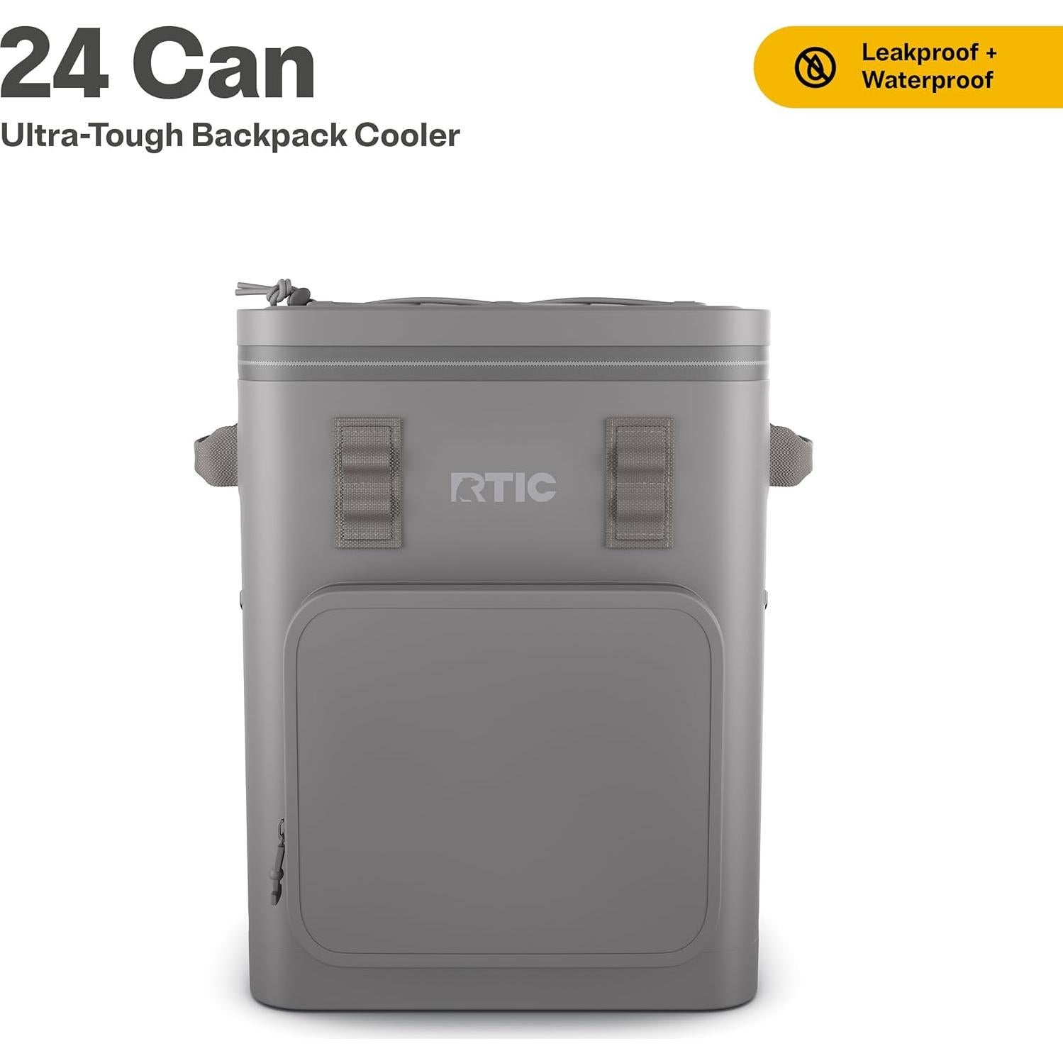 Mochila Enfriador RTIC 24 Latas Impermeable y Flotante