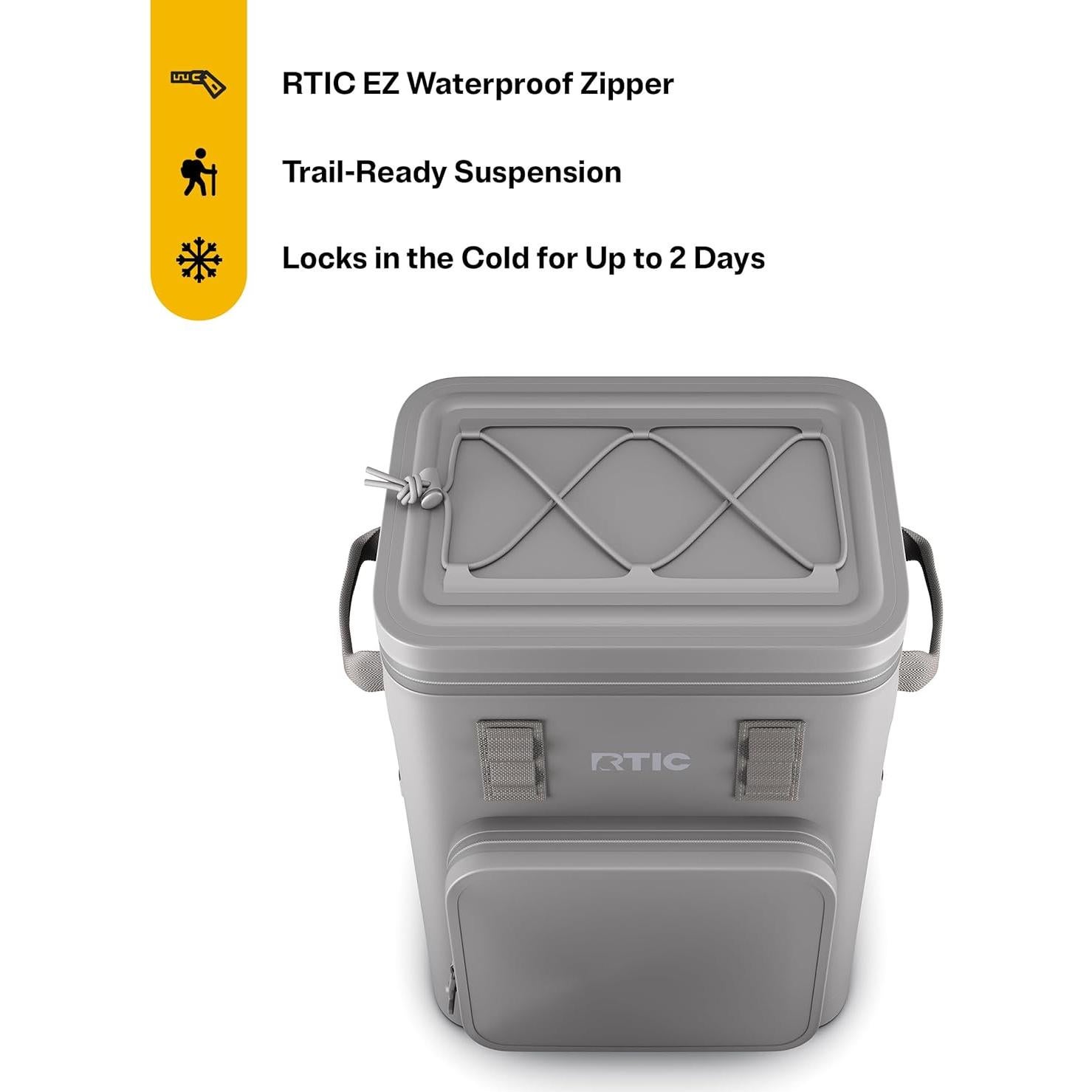 Mochila Enfriador RTIC 24 Latas Impermeable y Flotante