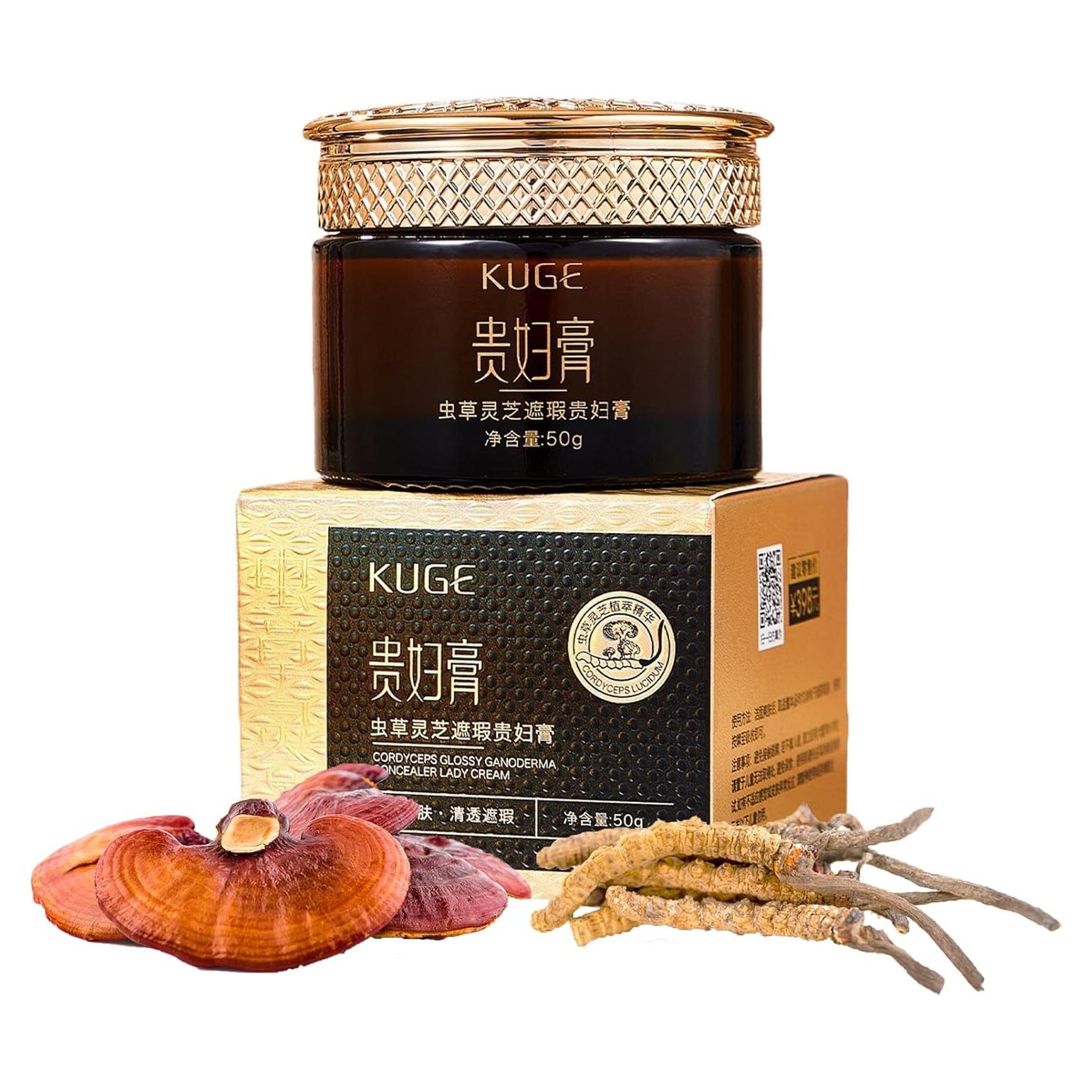 Crema Tonificante Cordyceps Ganoderma 50g - Hidratante Antiarrugas