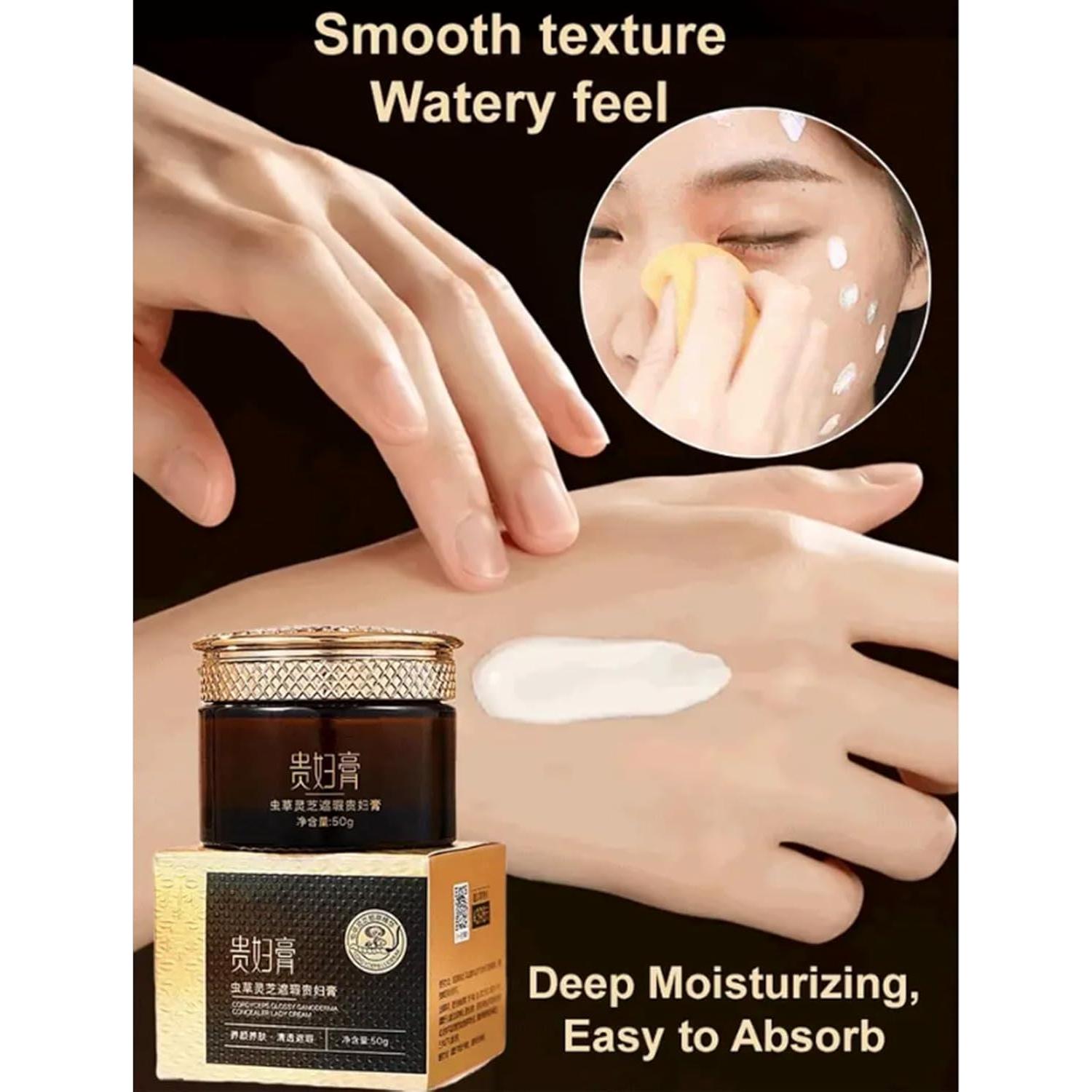 Crema Tonificante Cordyceps Ganoderma 50g - Hidratante Antiarrugas