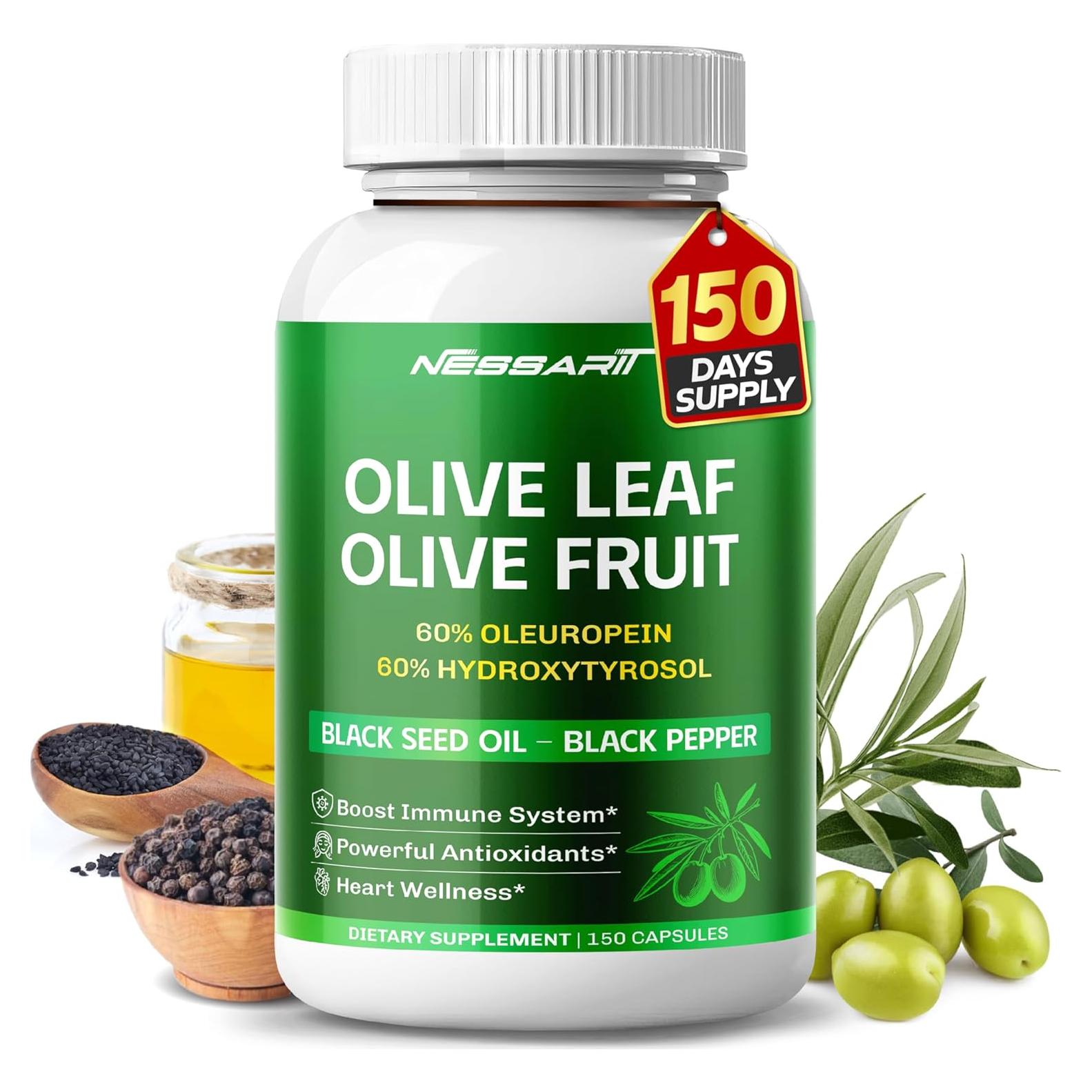 Cápsulas de Hoja y Fruto de Olivo NESSARIT 150 Unidades