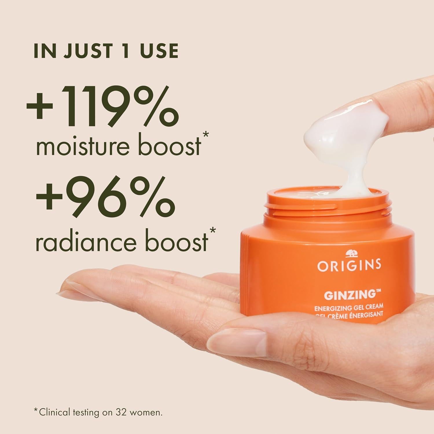 Crema en Gel Energizante GinZing Origins 30 ml Hidratante Facial