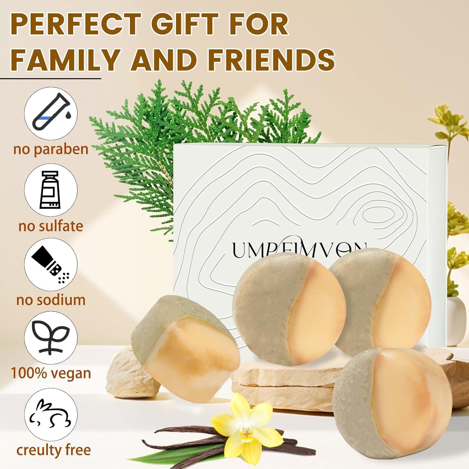 Jabón Exfoliante Hidratante 4 PCS Umpeimvon 101g Aceite de Oliva