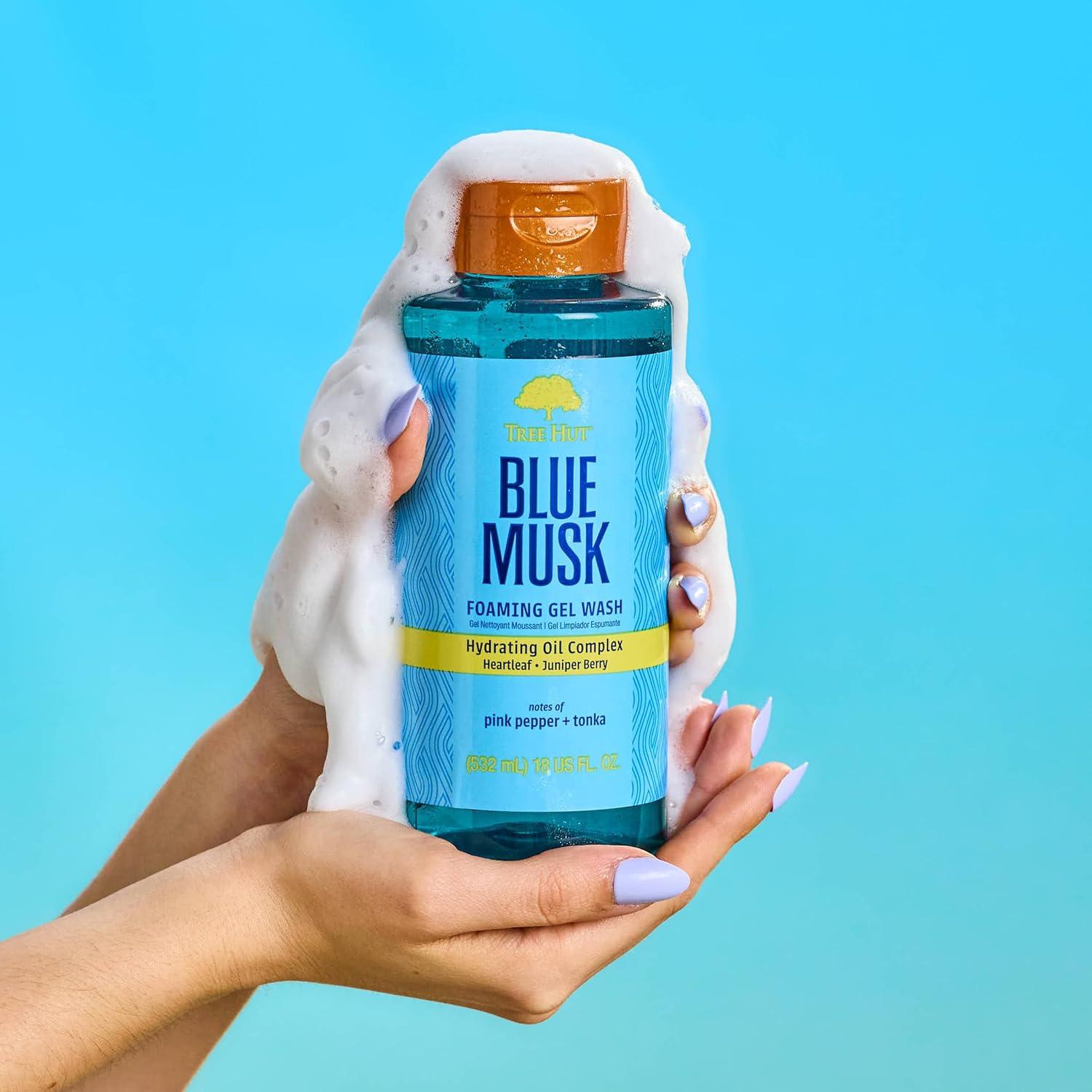 Gel de Ducha Espumoso Tree Hut Blue Musk 532 ml Hidratante