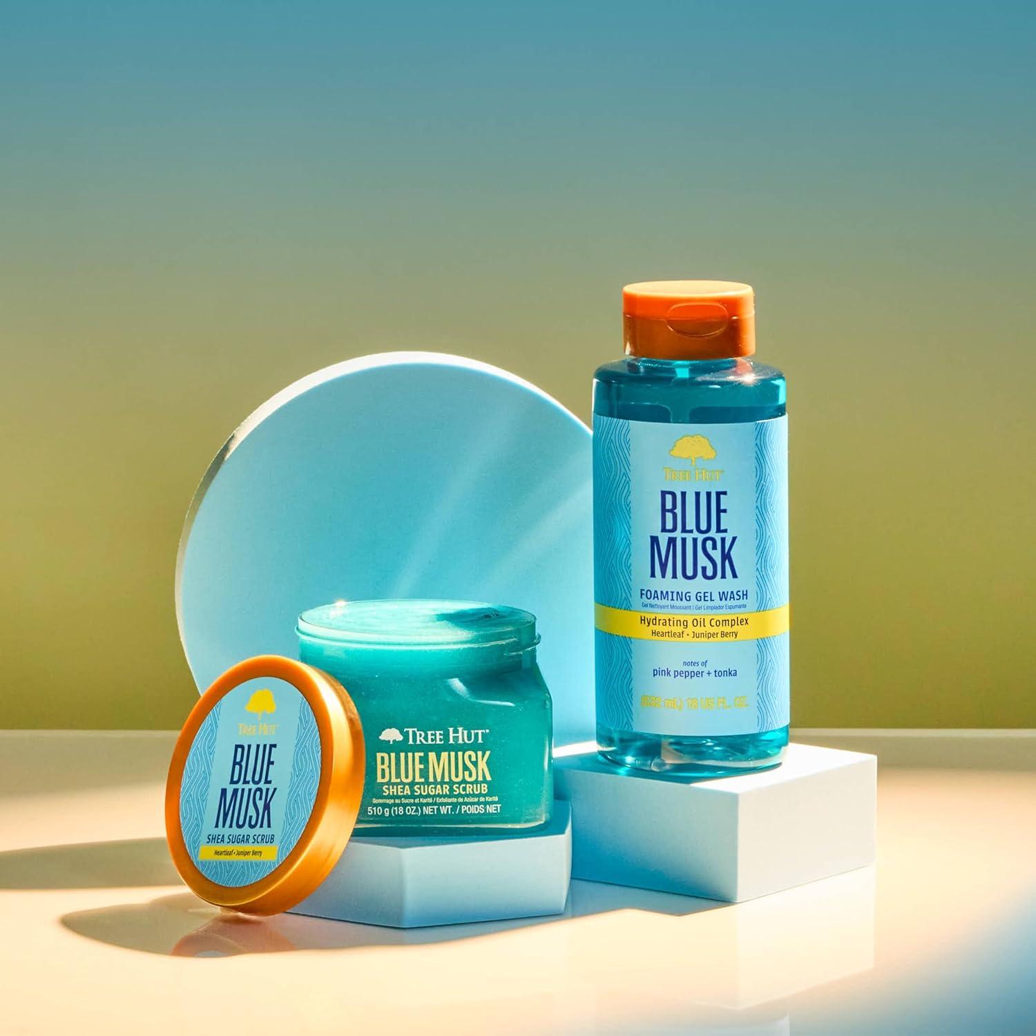 Gel de Ducha Espumoso Tree Hut Blue Musk 532 ml Hidratante