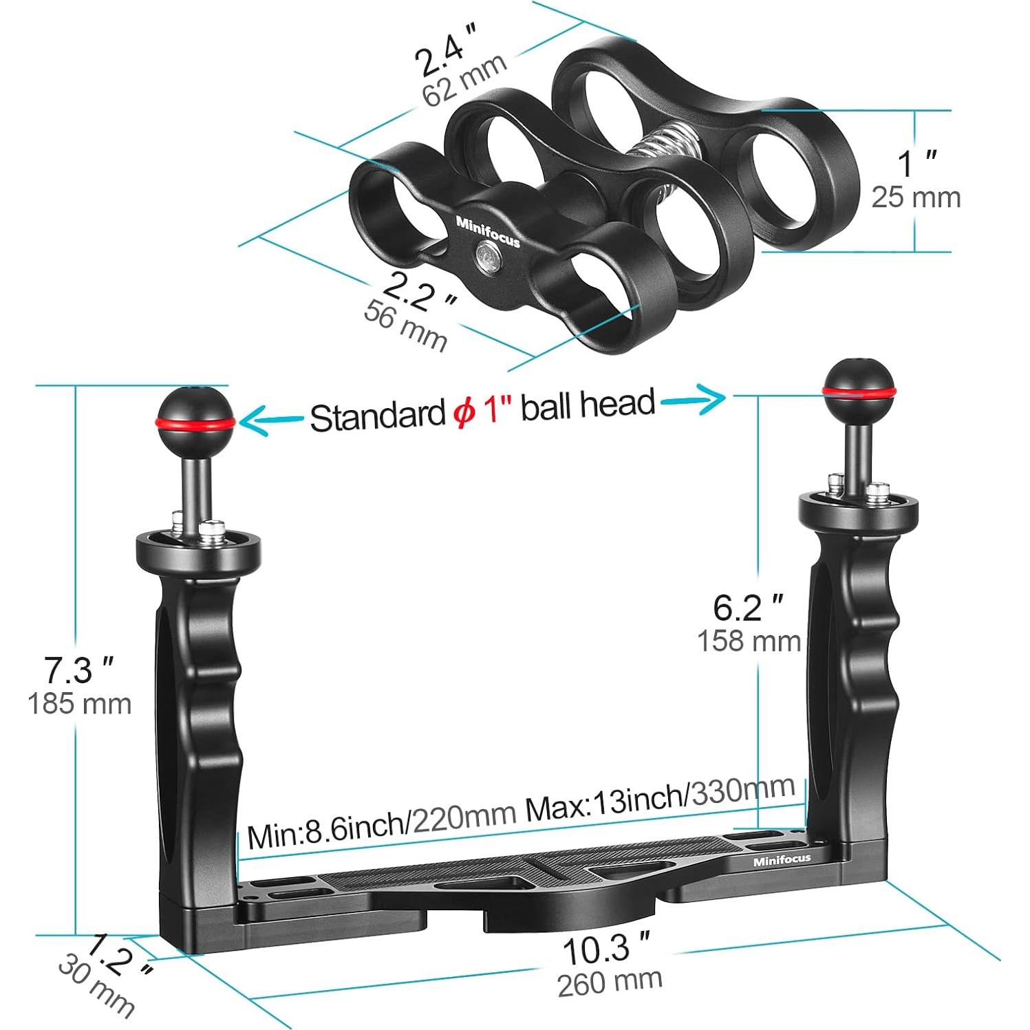 Soporte de Cámara Submarina MINIFOCUS MF-22 con Asa