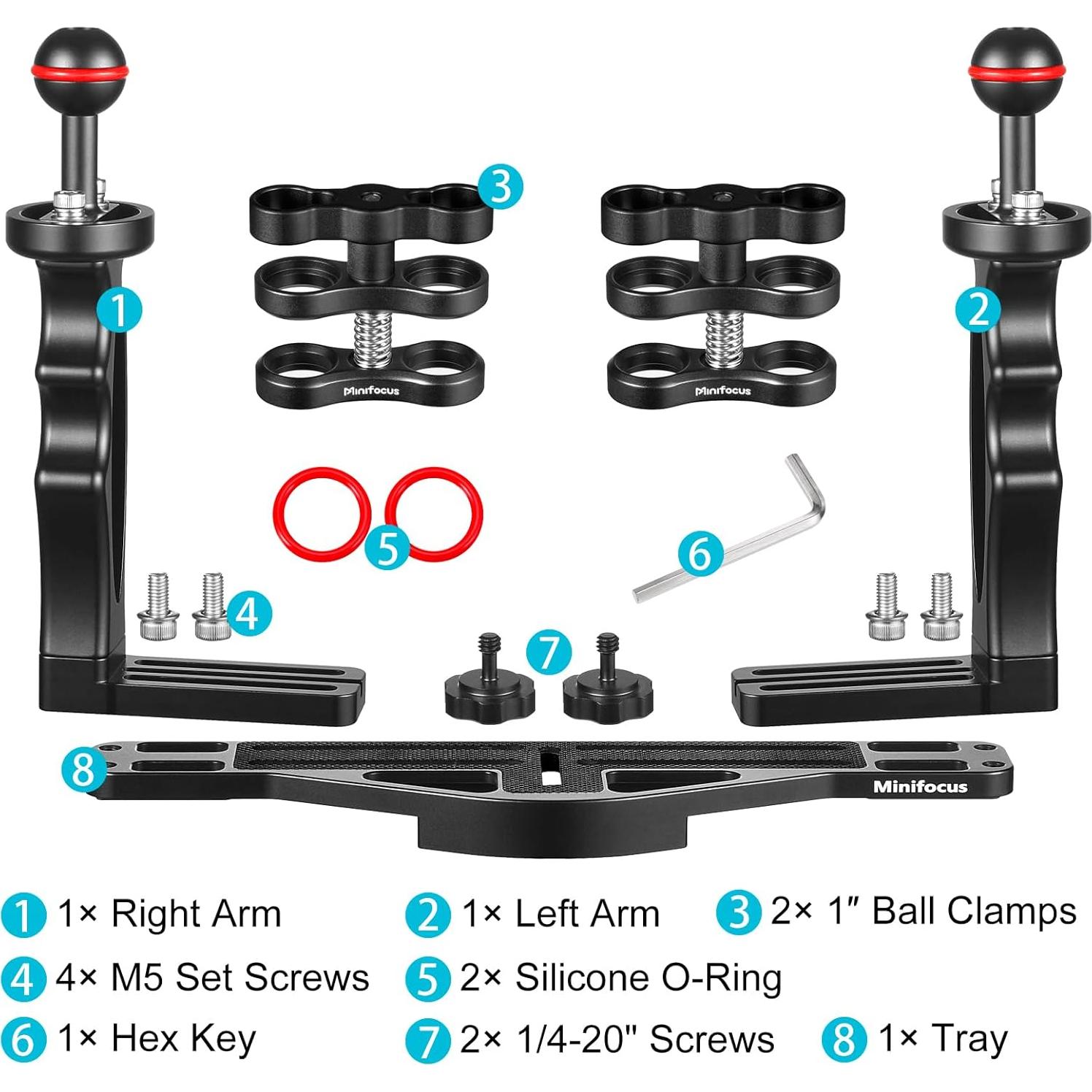 Soporte de Cámara Submarina MINIFOCUS MF-22 con Asa
