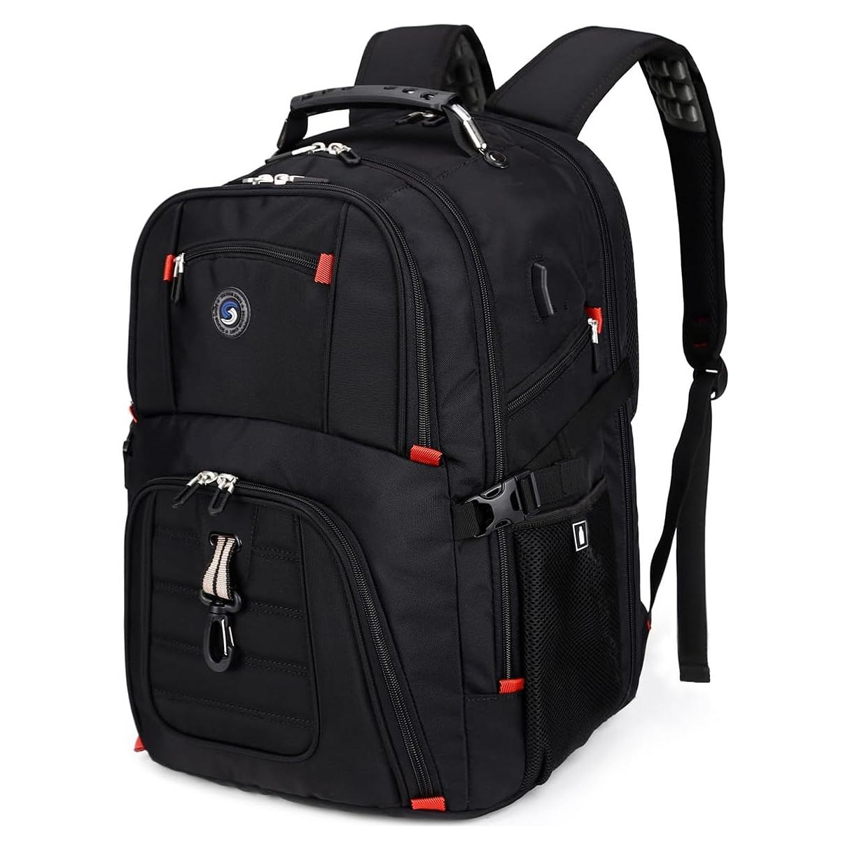 Mochila de Viaje 50L SHRRADOO con Carga USB y 20 Bolsillos