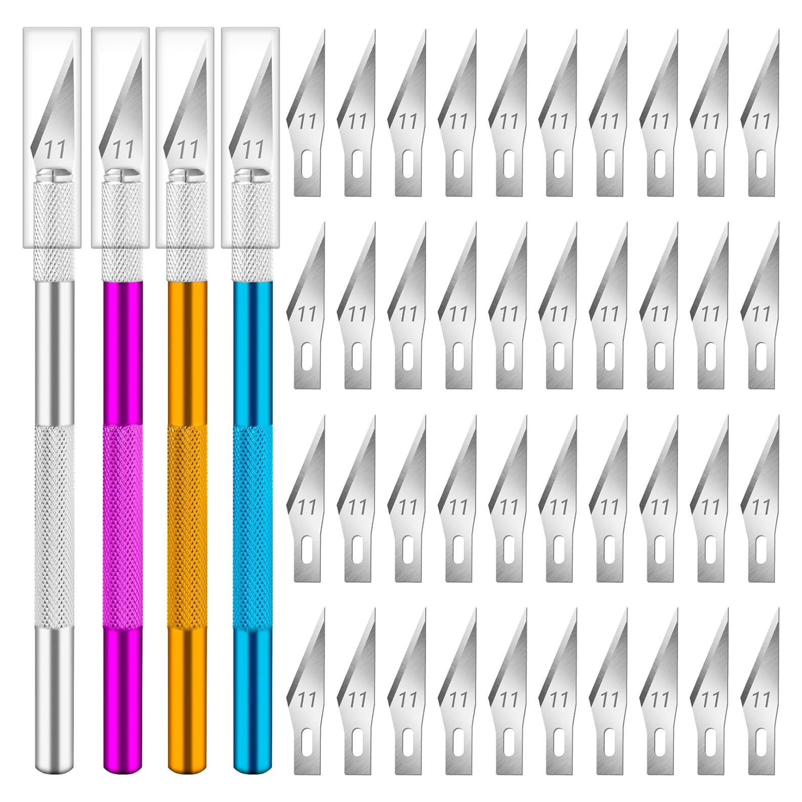 Juego de Cuchillos Exacto DIYSELF 4 Pcs con 40 Cuchillas #11