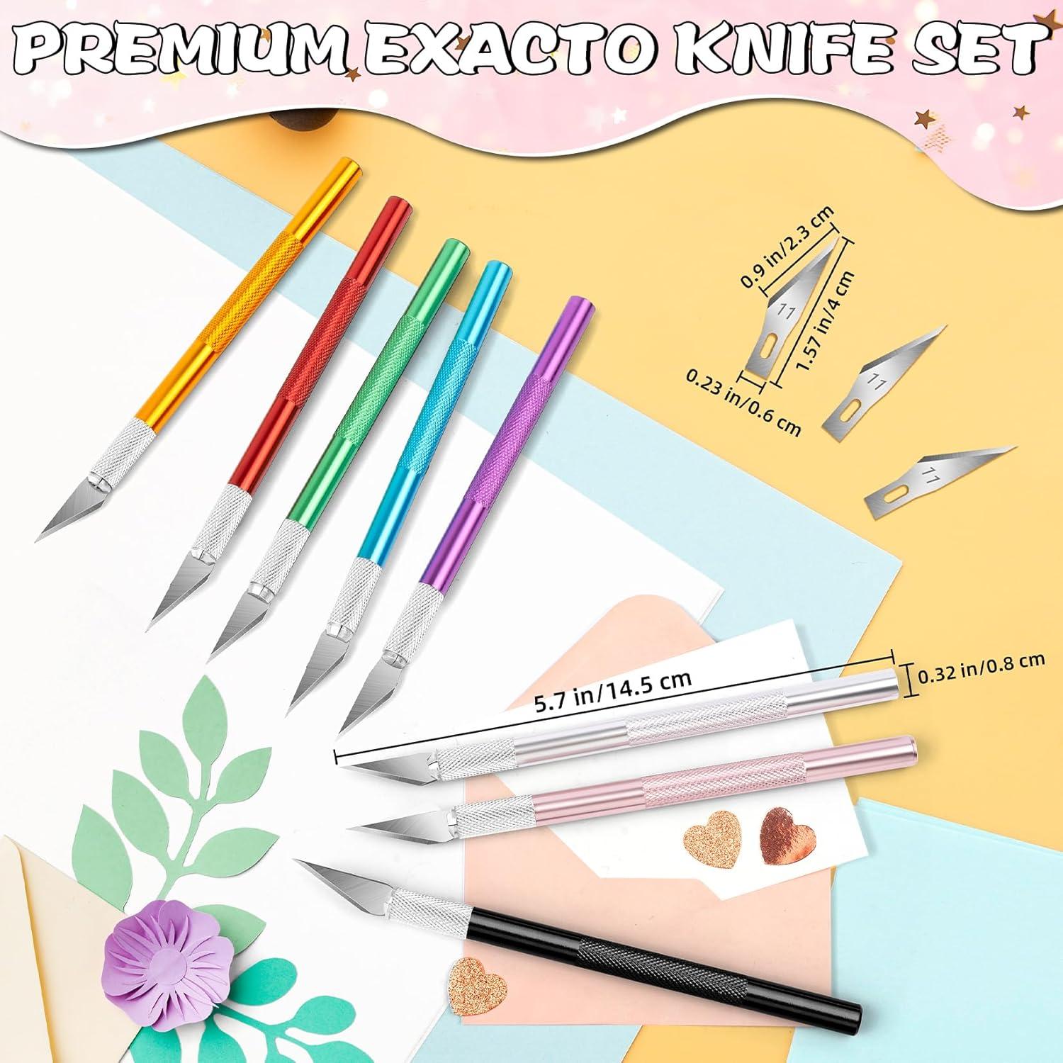 Juego de Cuchillos Exacto DIYSELF 4 Pcs con 40 Cuchillas #11