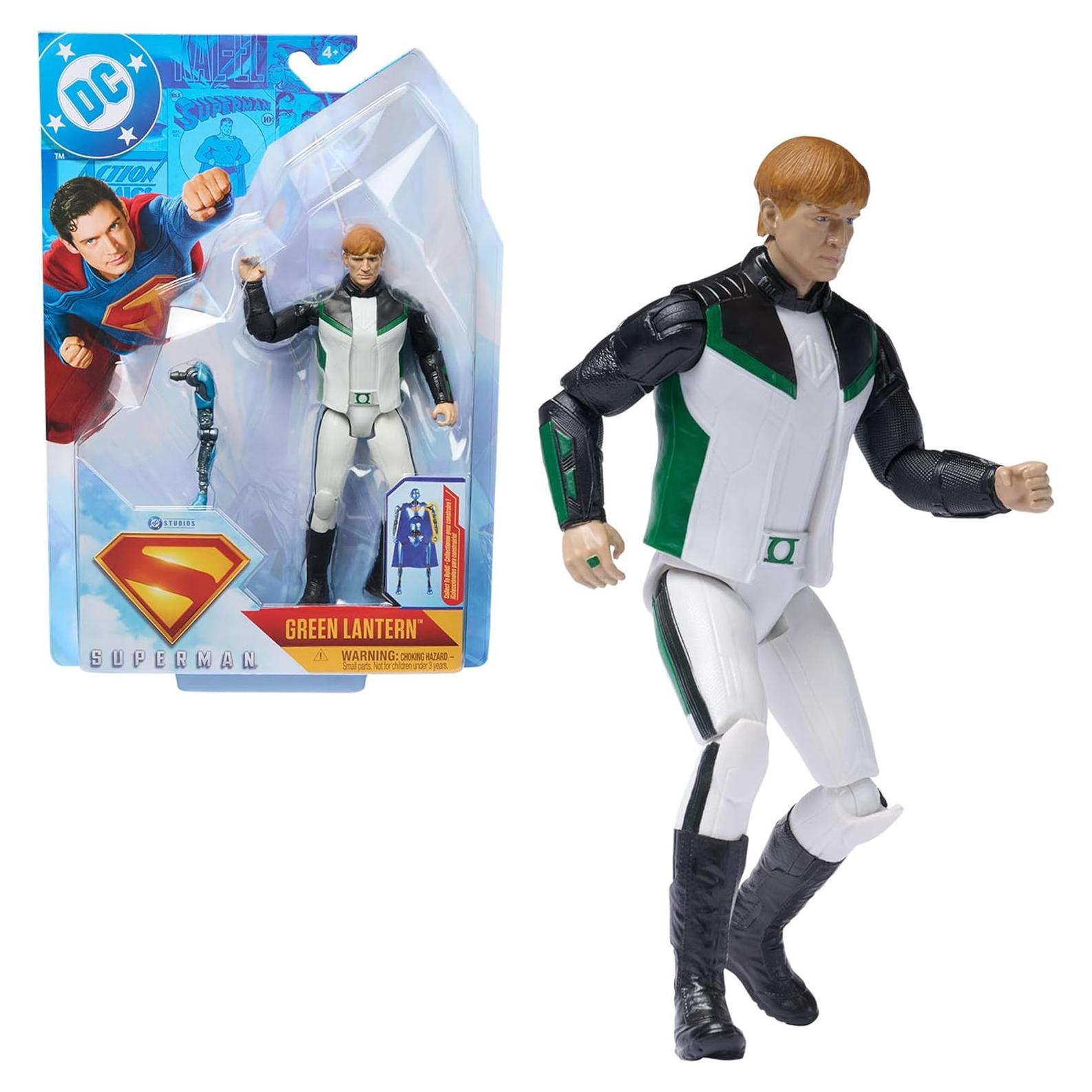 Figura de Acción Superman Linterna Verde 15 cm Spin Master