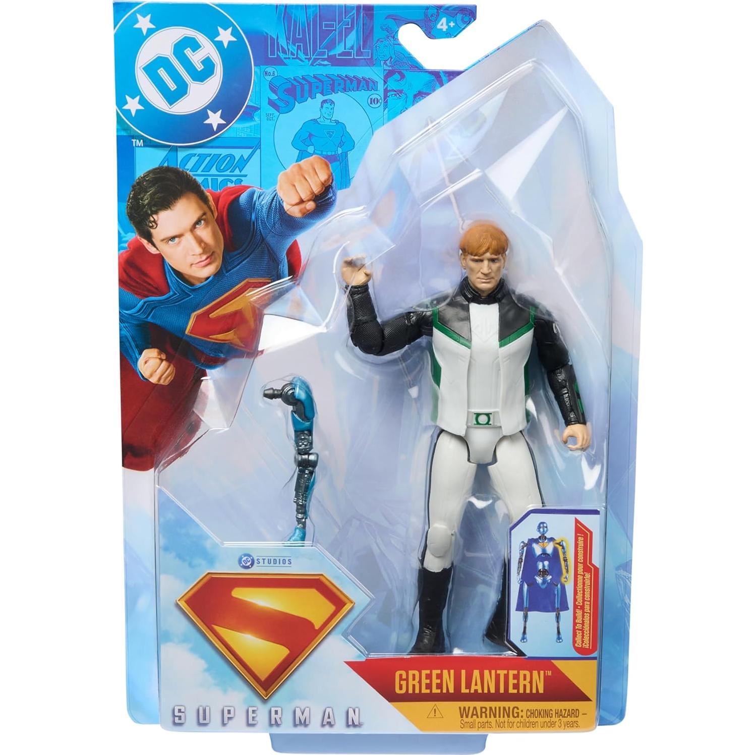 Figura de Acción Superman Linterna Verde 15 cm Spin Master