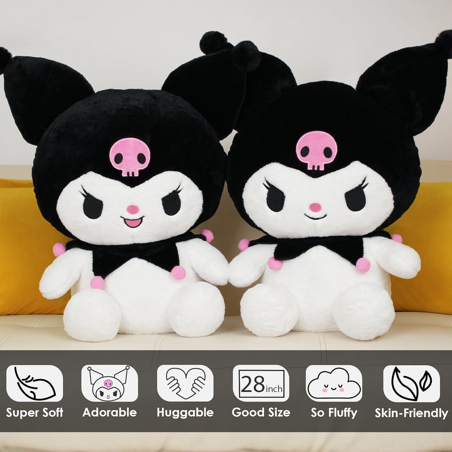 Peluche Kawaii Juju 71 cm - Suave y Abrazable - Feliz