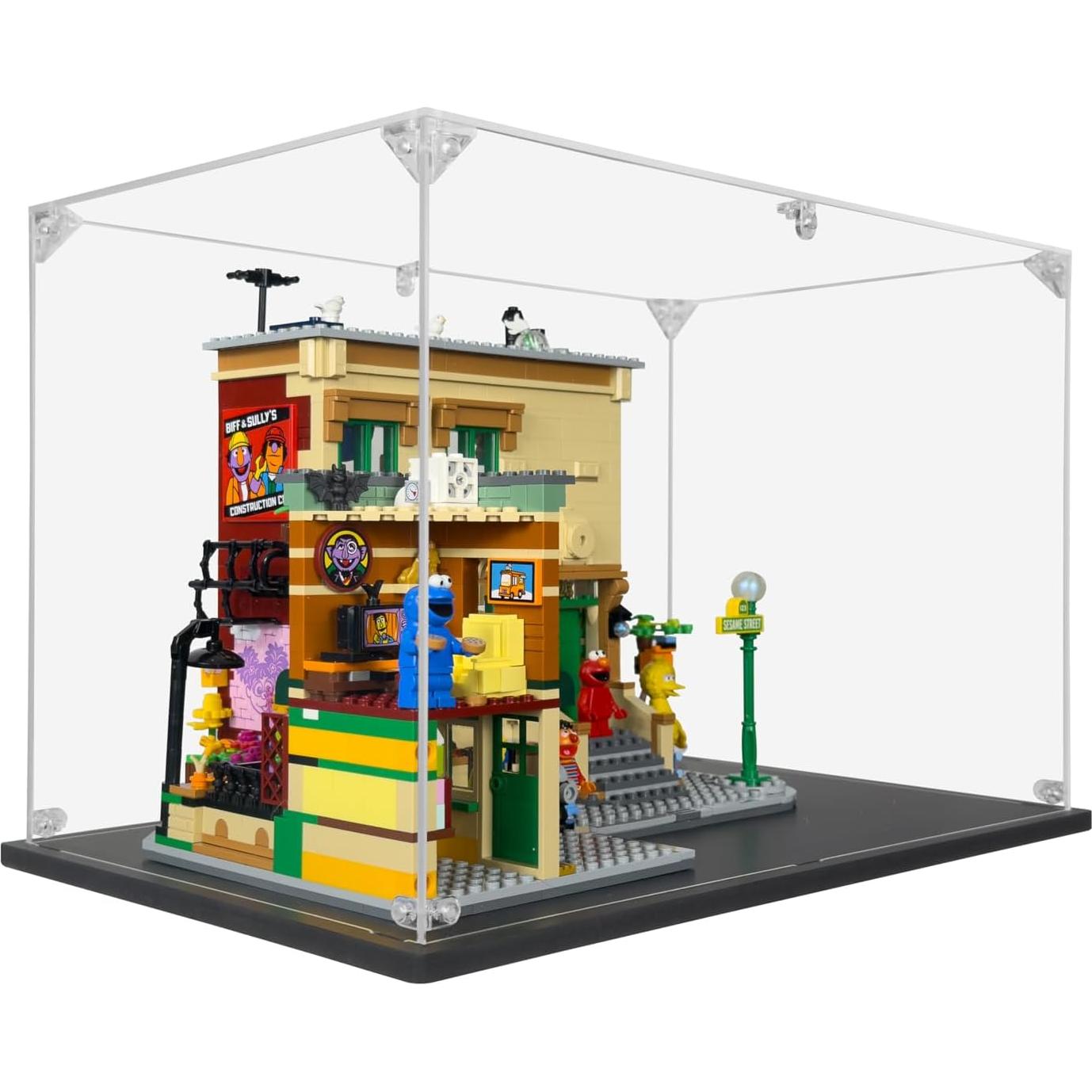 Caja de Exhibición Acrílica para Lego 123 Sesame Street #21324