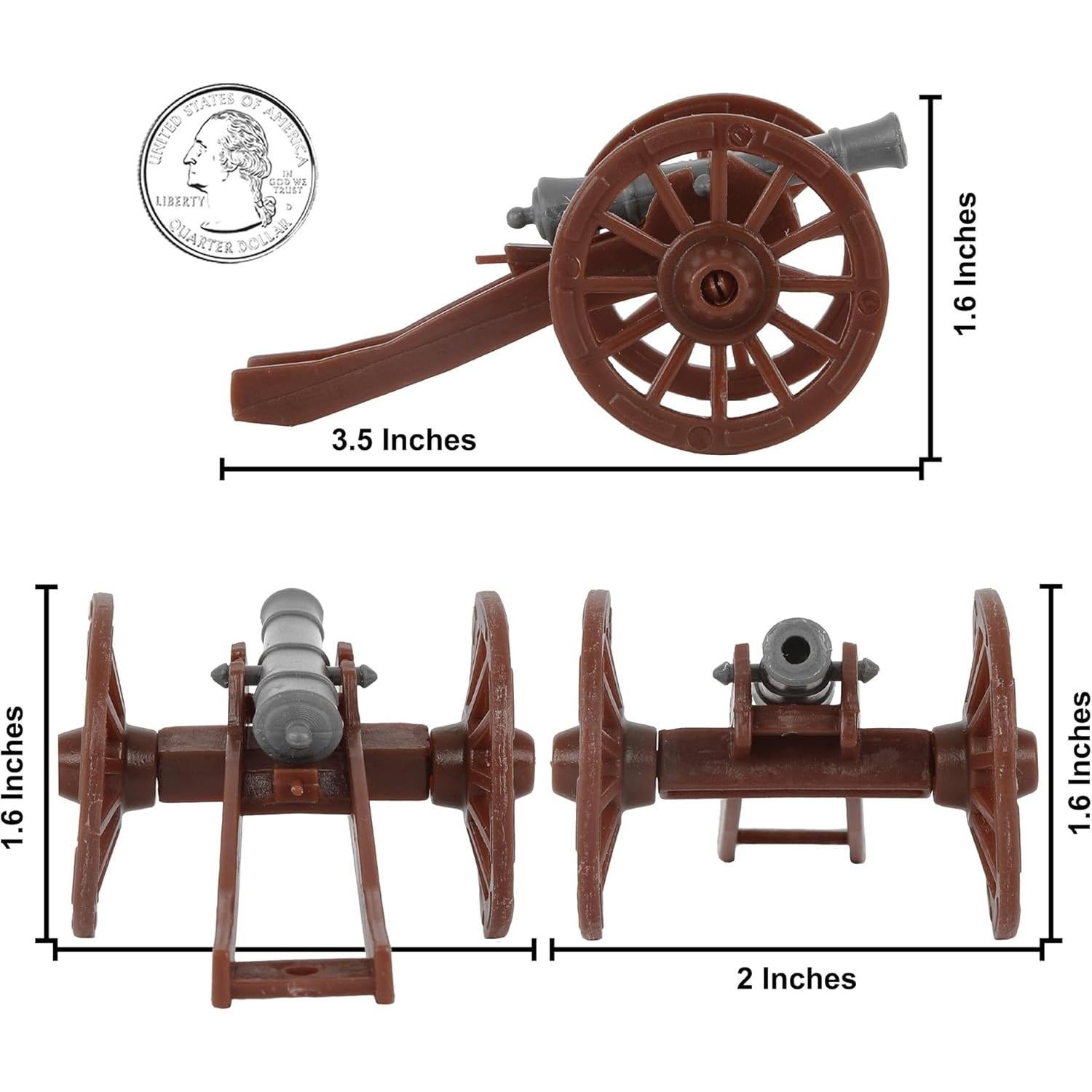 Conjunto de Cañón y Mortero BMC - Guerra Revolucionaria 6 Piezas
