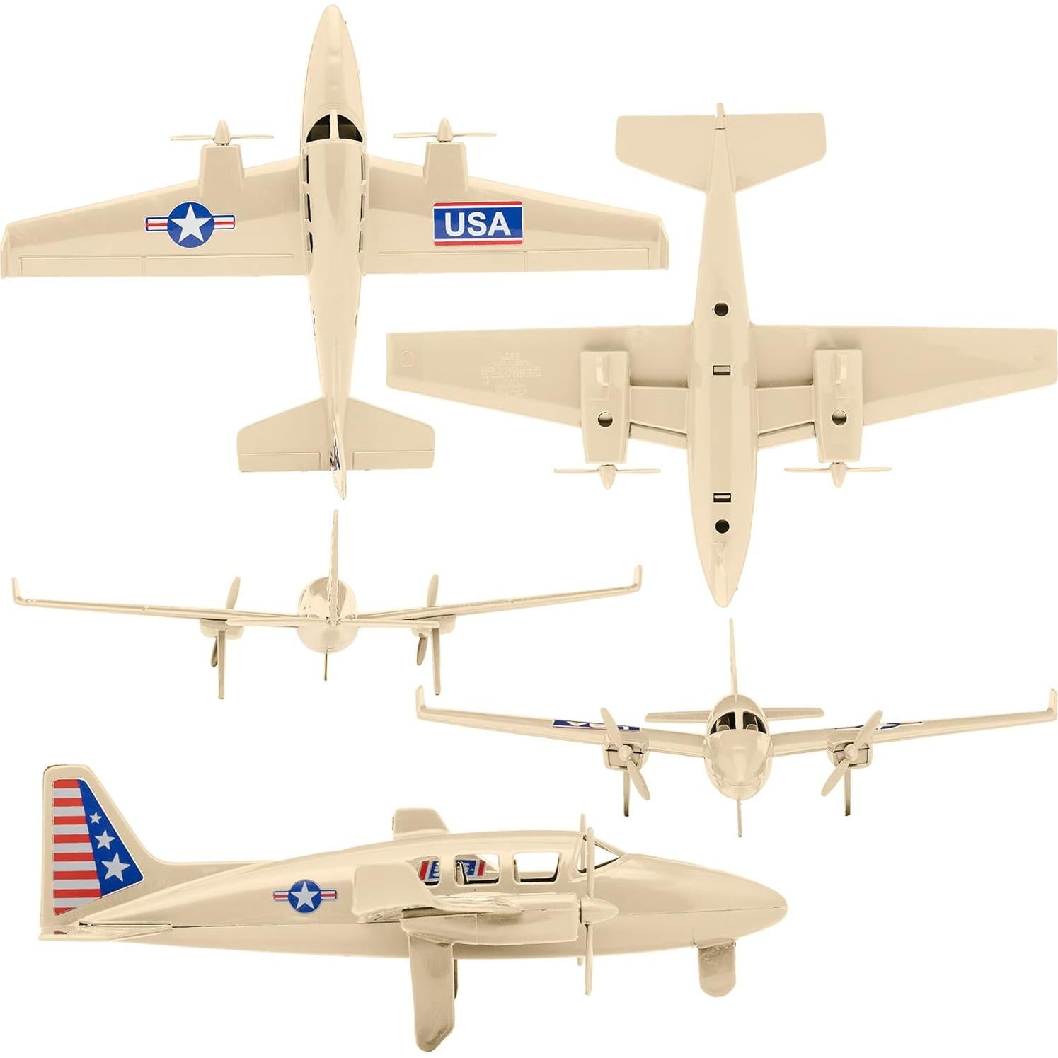 TimMee Avión de Hélice y Jet de Combate Tan 1:50