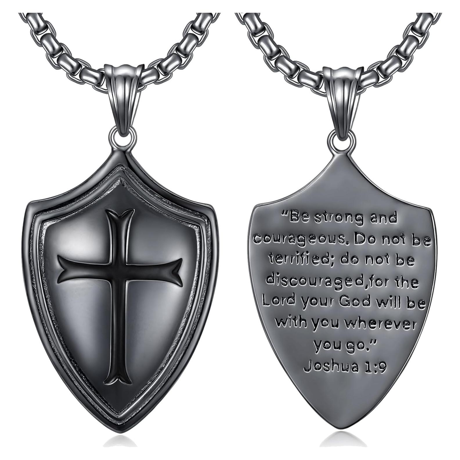 Colgante Cruz Templaria Plata Ley 925 con Cadena Acero 55.88 cm