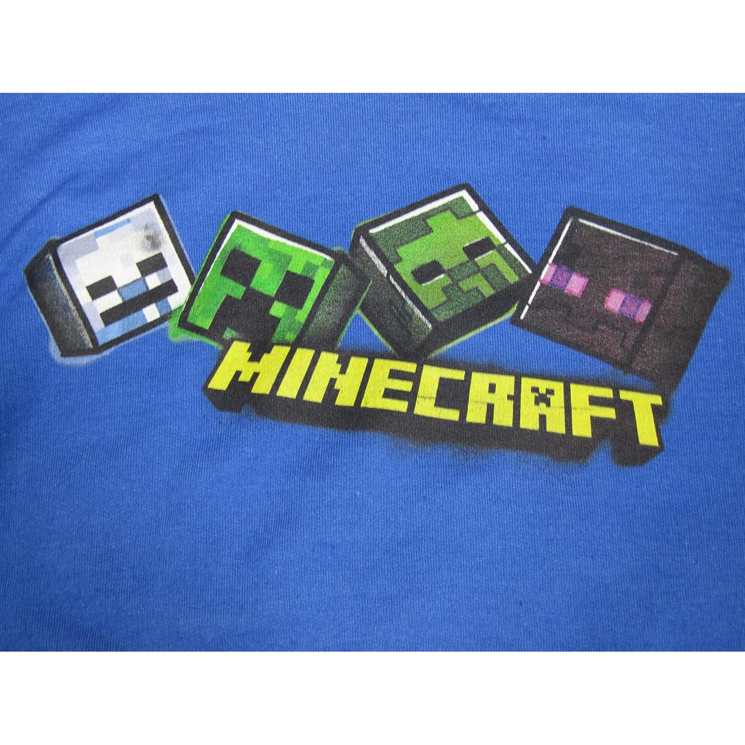 Sudadera Juvenil Azul Real Minecraft con Capucha y Bolsillo