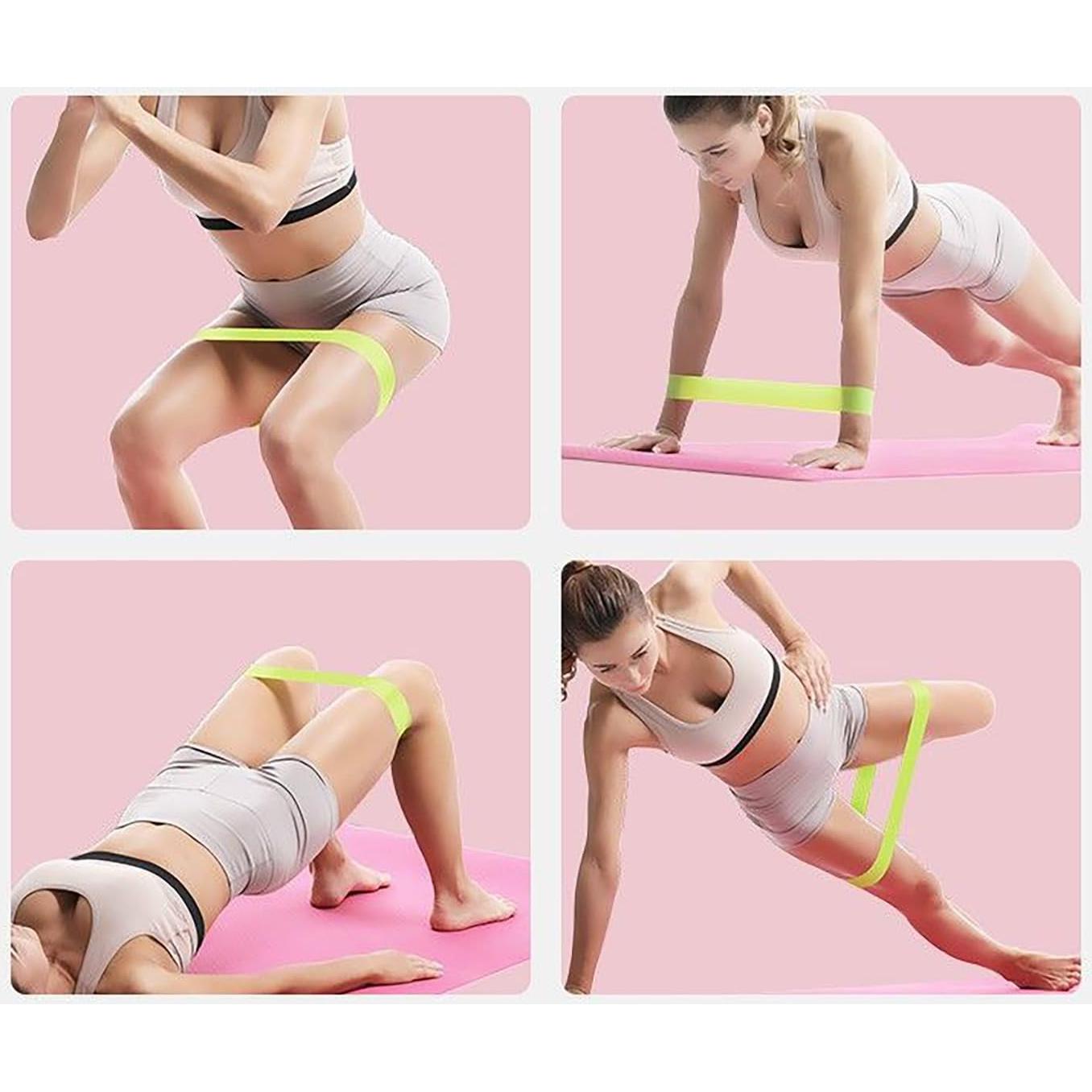 Set de 5 Bandas de Resistencia Edidie para Yoga y Entrenamiento