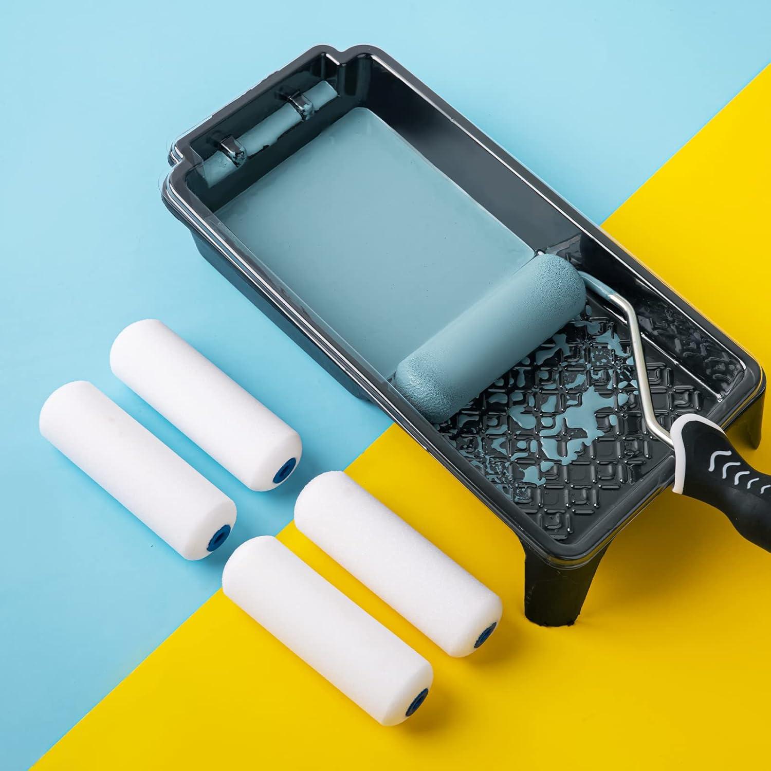 Rodillo de pintura de espuma Mister Rui 4" - 10 paquetes