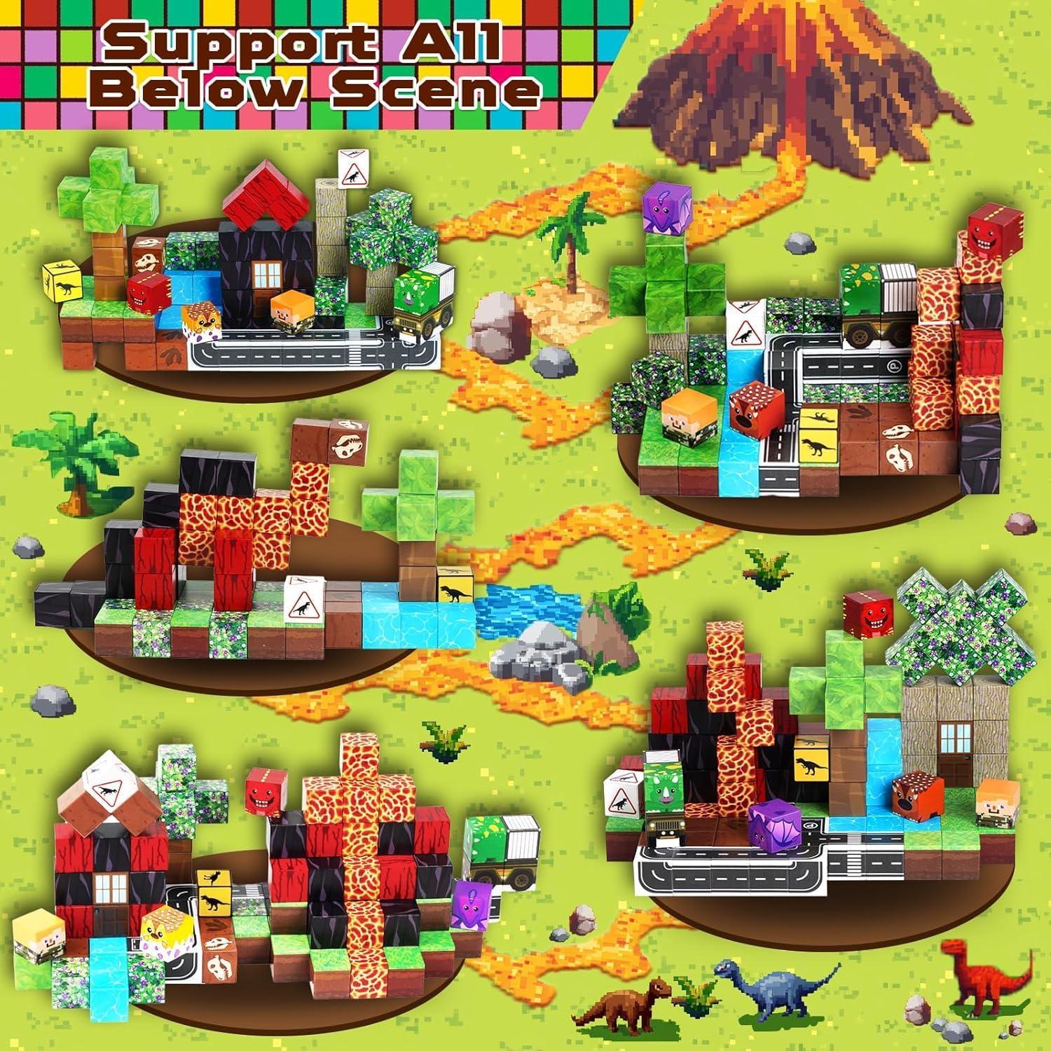 Bloques de Construcción Magnéticos 100PCS Magnetopia - Juguete STEM