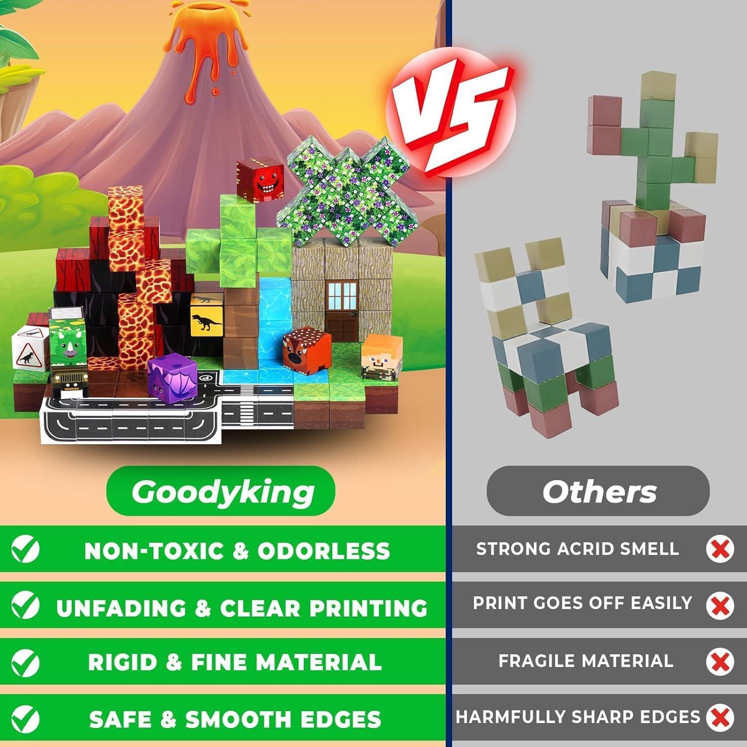 Bloques de Construcción Magnéticos 100PCS Magnetopia - Juguete STEM