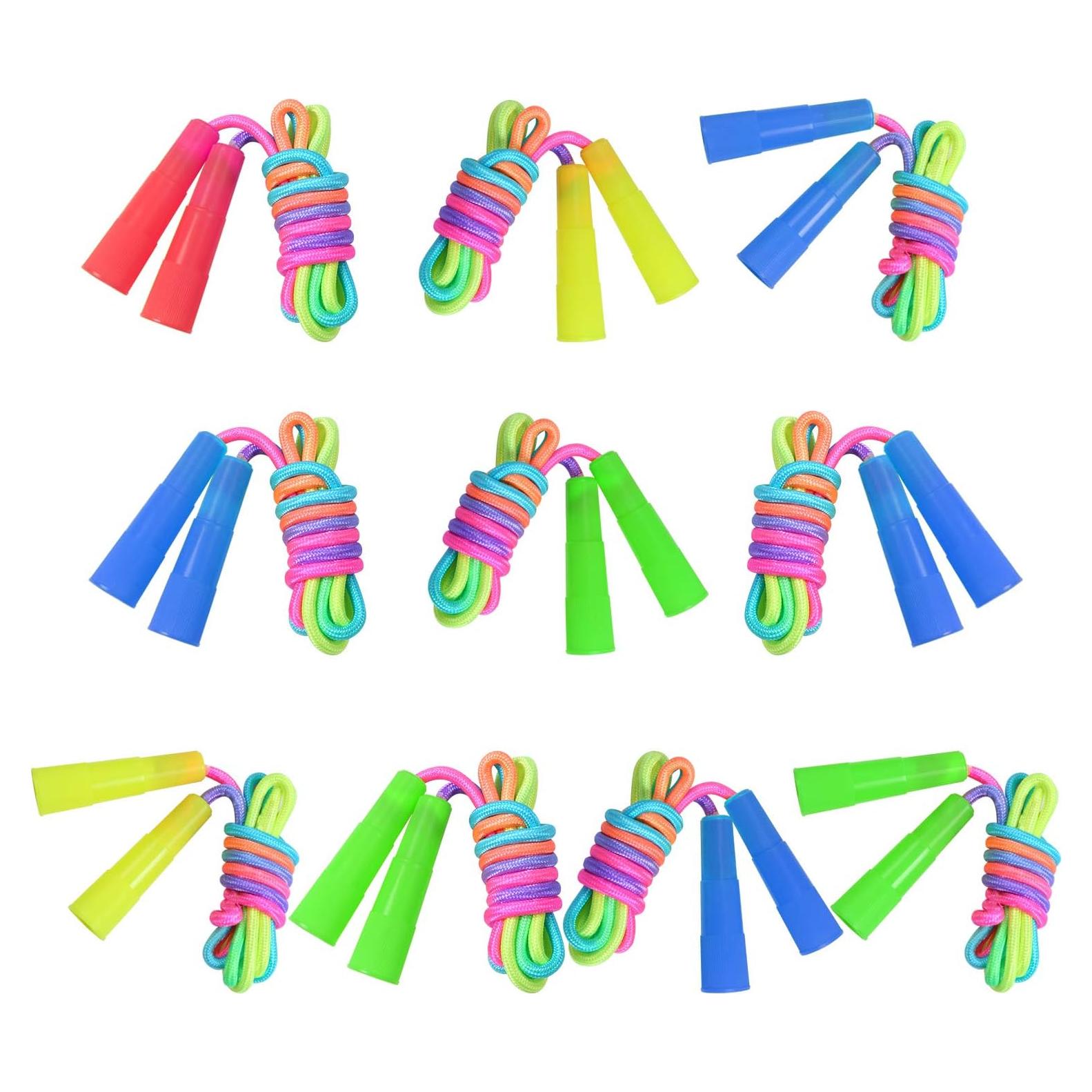 Cuerdas de Saltar Arcoíris Elcoho - 10 Piezas 2.2m Ajustables