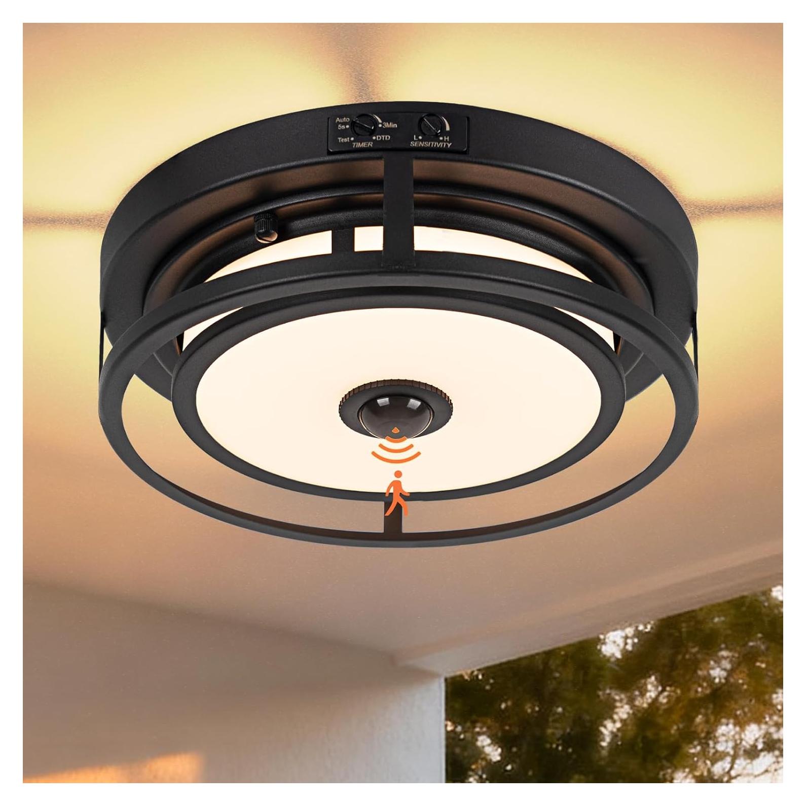 Luz de Techo LED Yolsunes 30.48cm con Sensor de Movimiento 3CCT