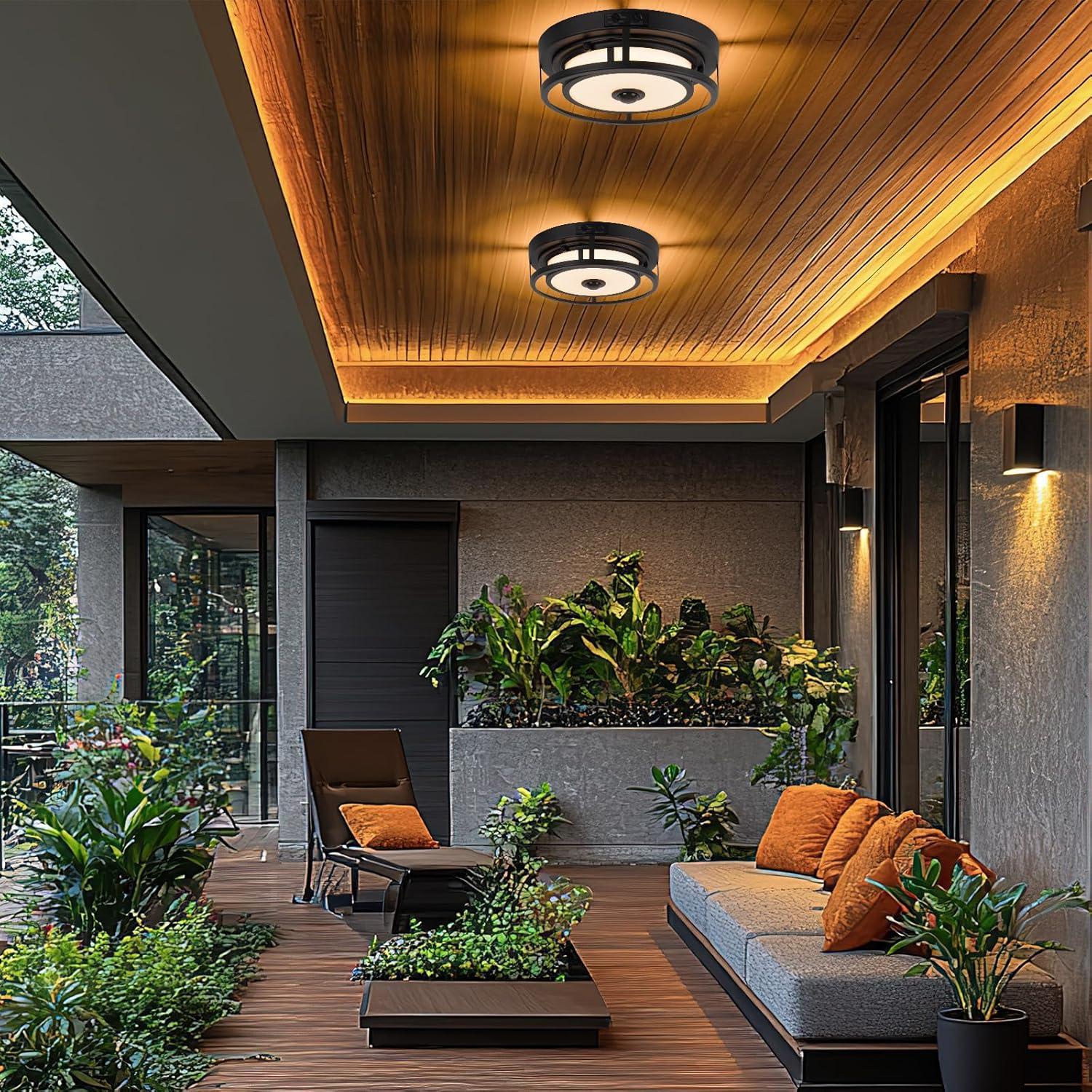 Luz de Techo LED Yolsunes 30.48cm con Sensor de Movimiento 3CCT