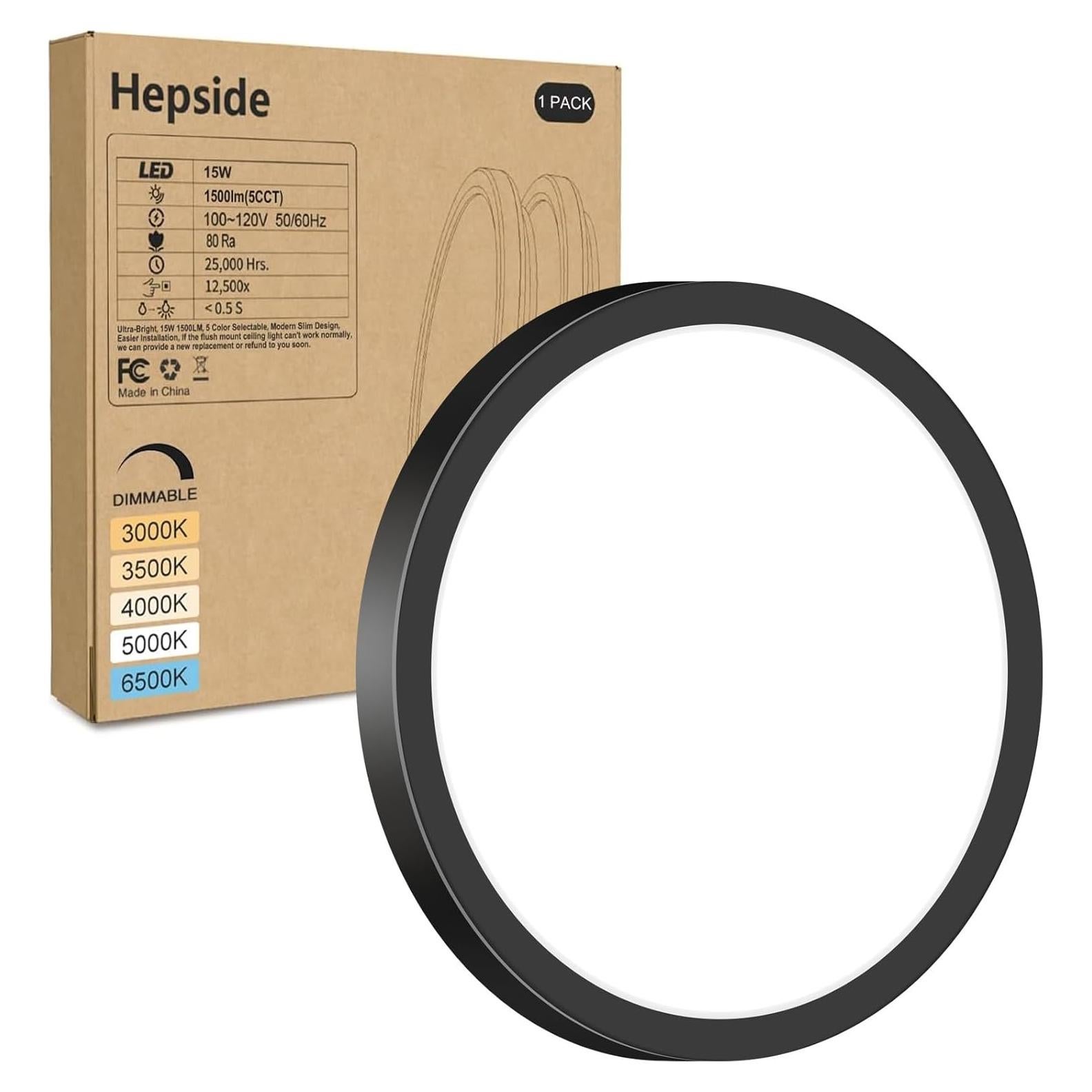 Lámpara de Techo LED Empotrada Hepside 18cm 15W Regulable 1500LM