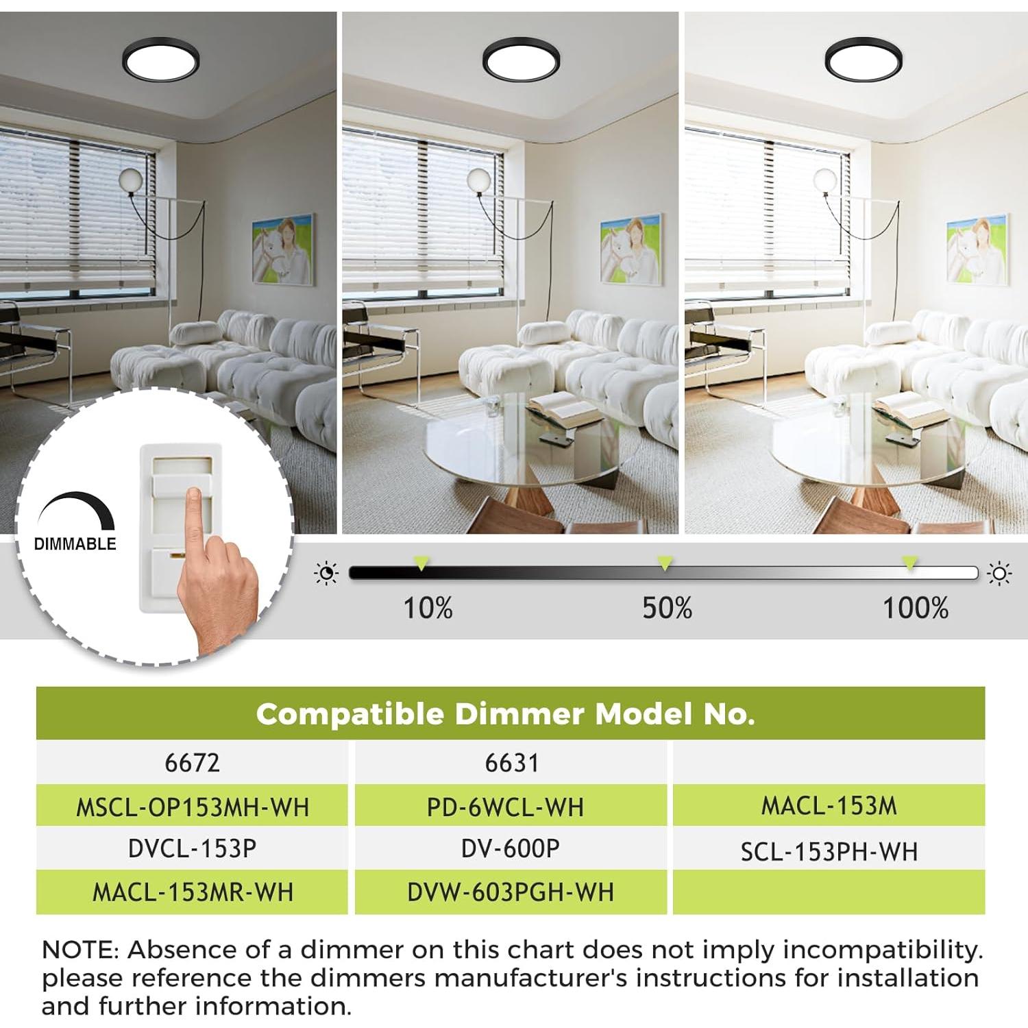 Lámpara de Techo LED Empotrada Hepside 18cm 15W Regulable 1500LM