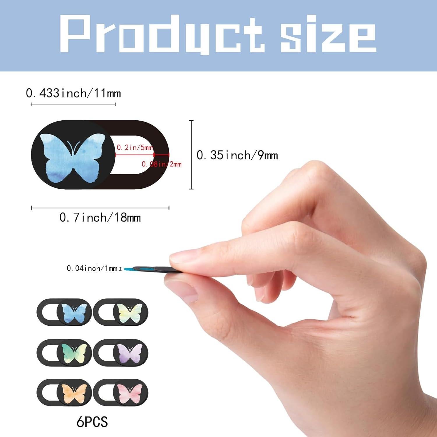 Cubierta de Cámara Deslizante PRESSINART Mariposa 6 Piezas