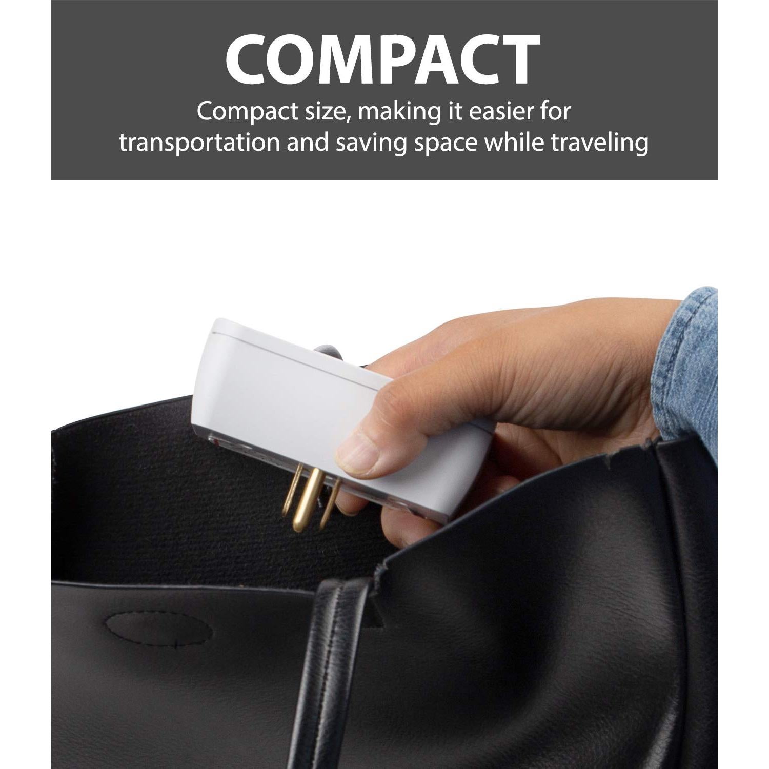 Protector de Sobretensión Fosmon 3 Salidas 1200J Paquete de 2