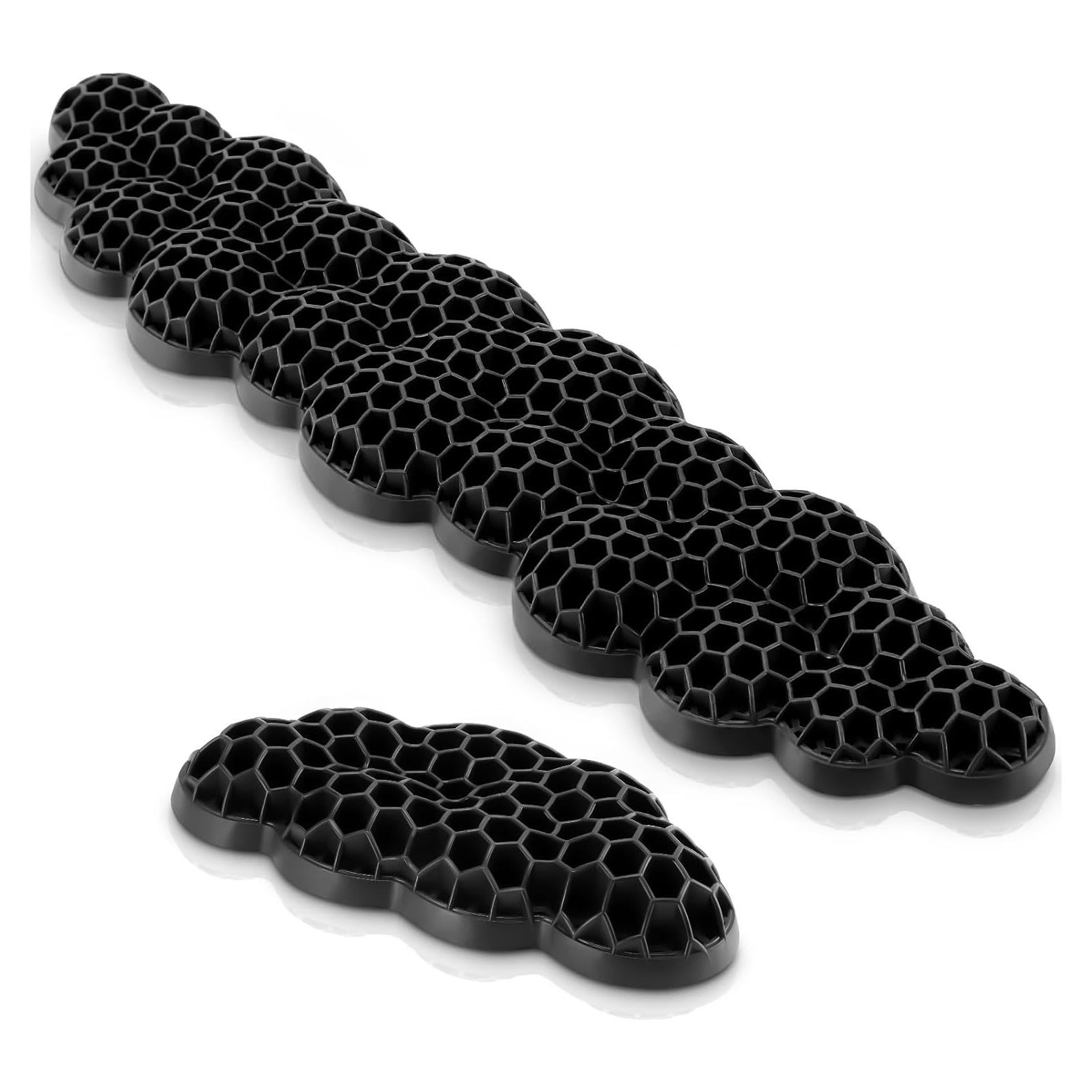 Juego de Reposamuñecas Ergonómico YAVOUN para Teclado y Ratón Negro