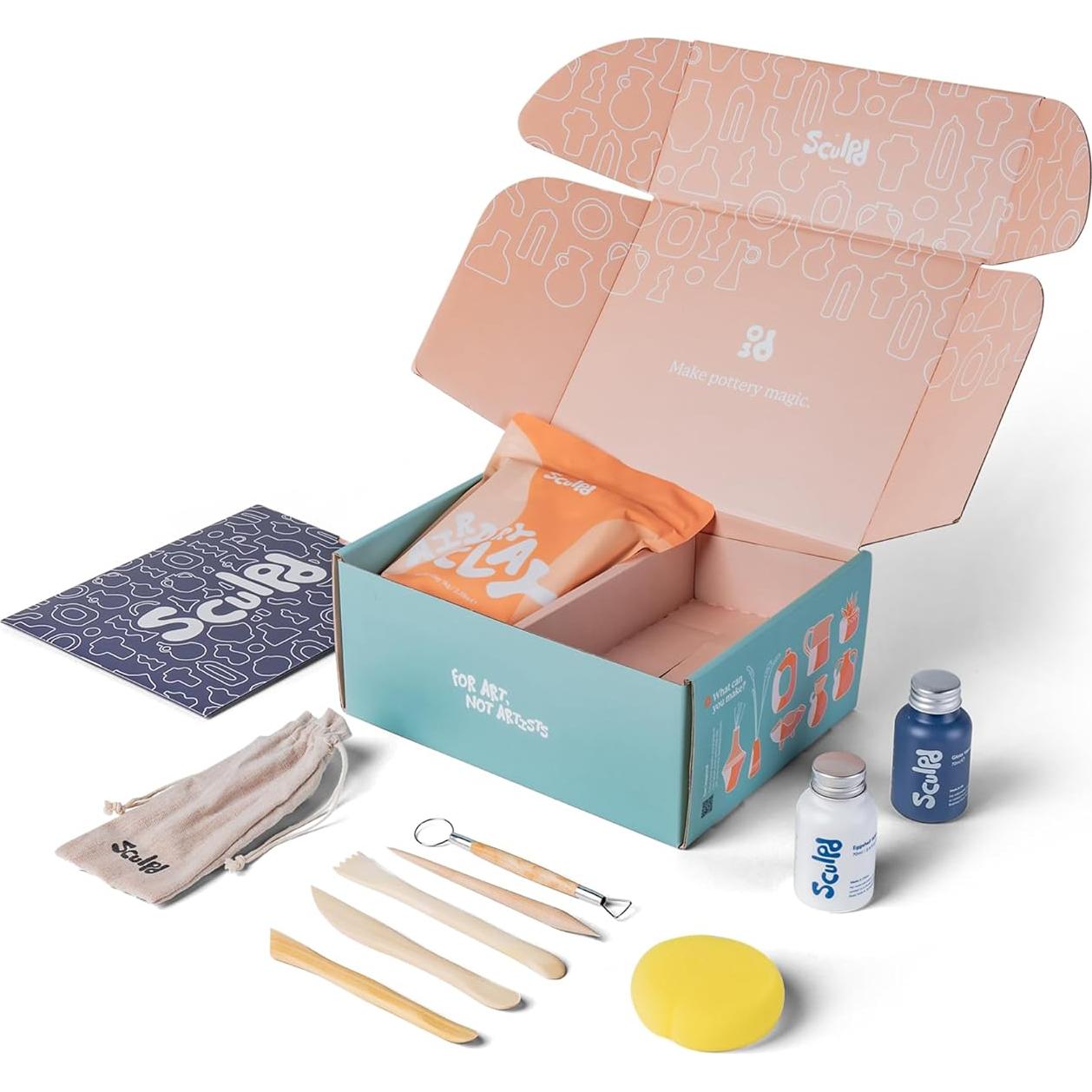 Kit de Cerámica Sculpd - Arcilla Secado al Aire para 2