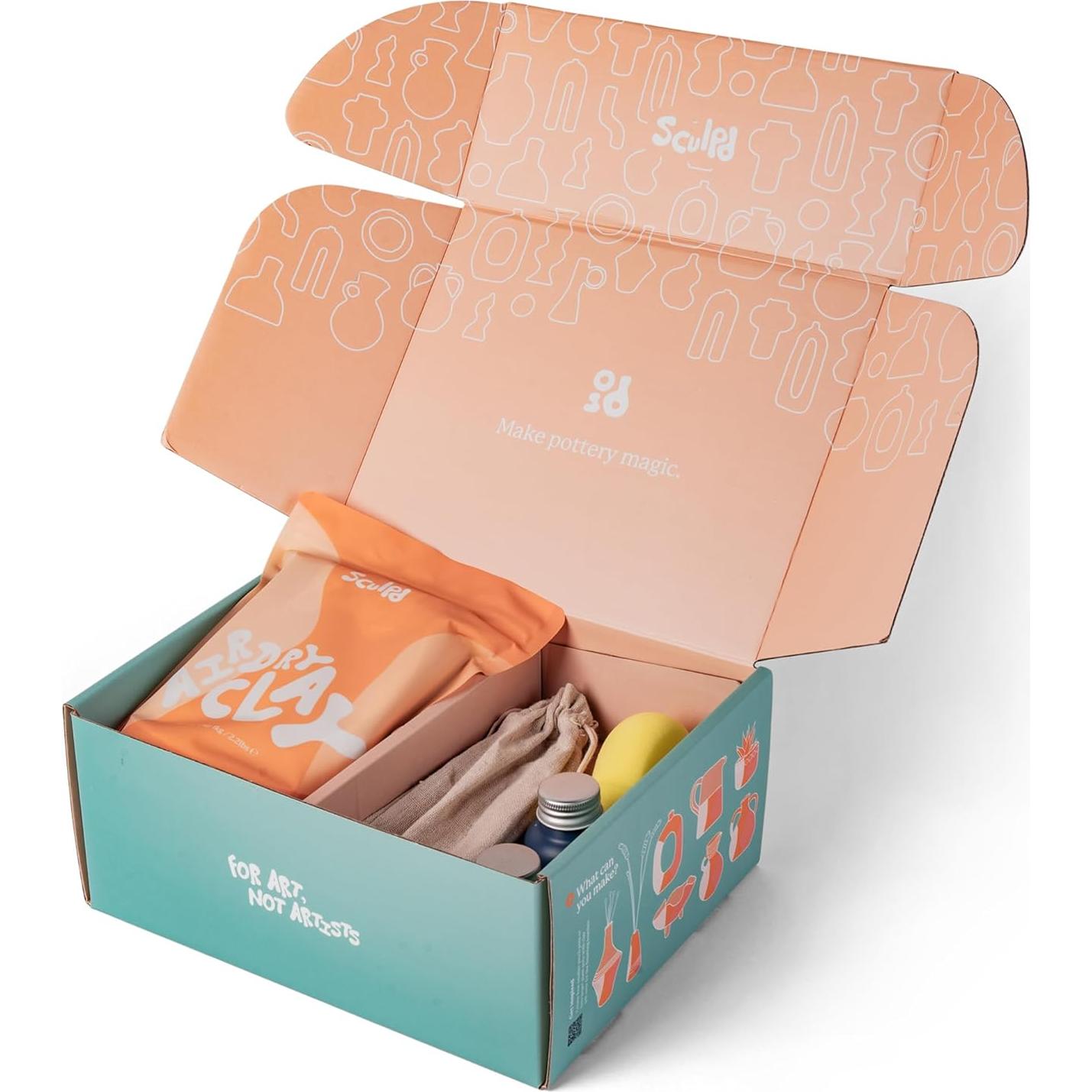 Kit de Cerámica Sculpd - Arcilla Secado al Aire para 2