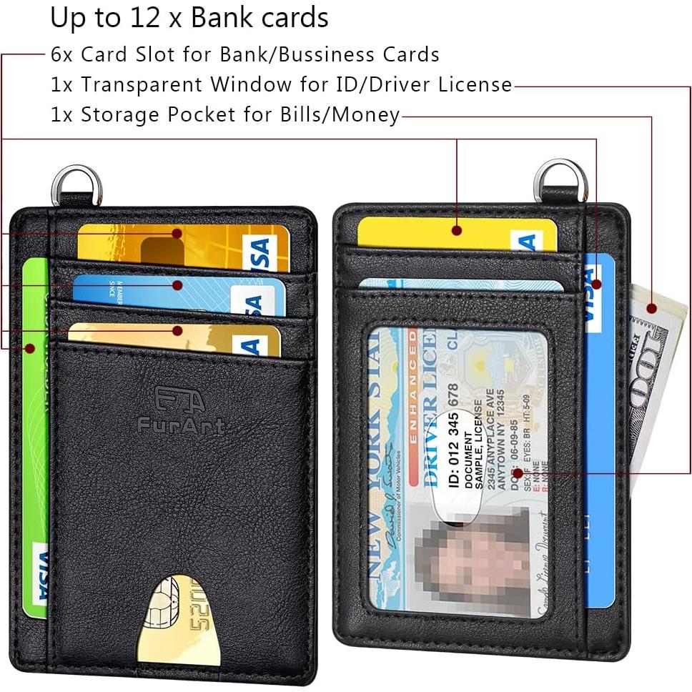 Cartera Minimalista FurArt Slim con Bloqueo RFID para Hombres