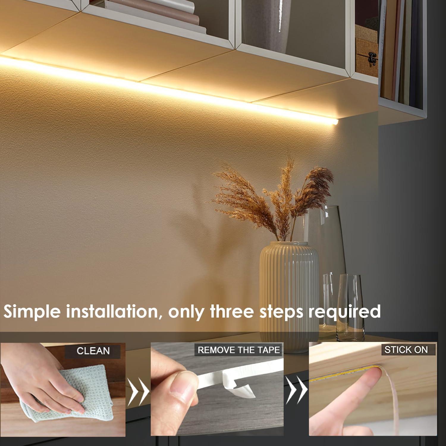 Tira de luz LED COB 2m SCQIKJ USB regulable con control remoto