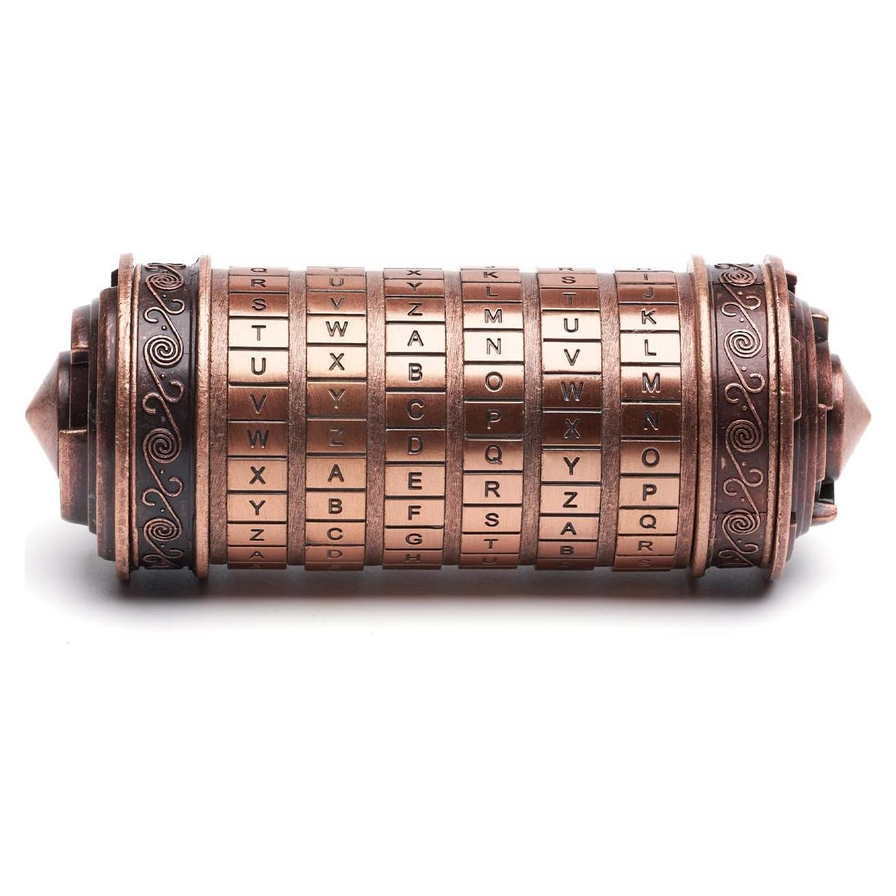 Caja rompecabezas Cryptex Da Vinci con compartimentos ocultos