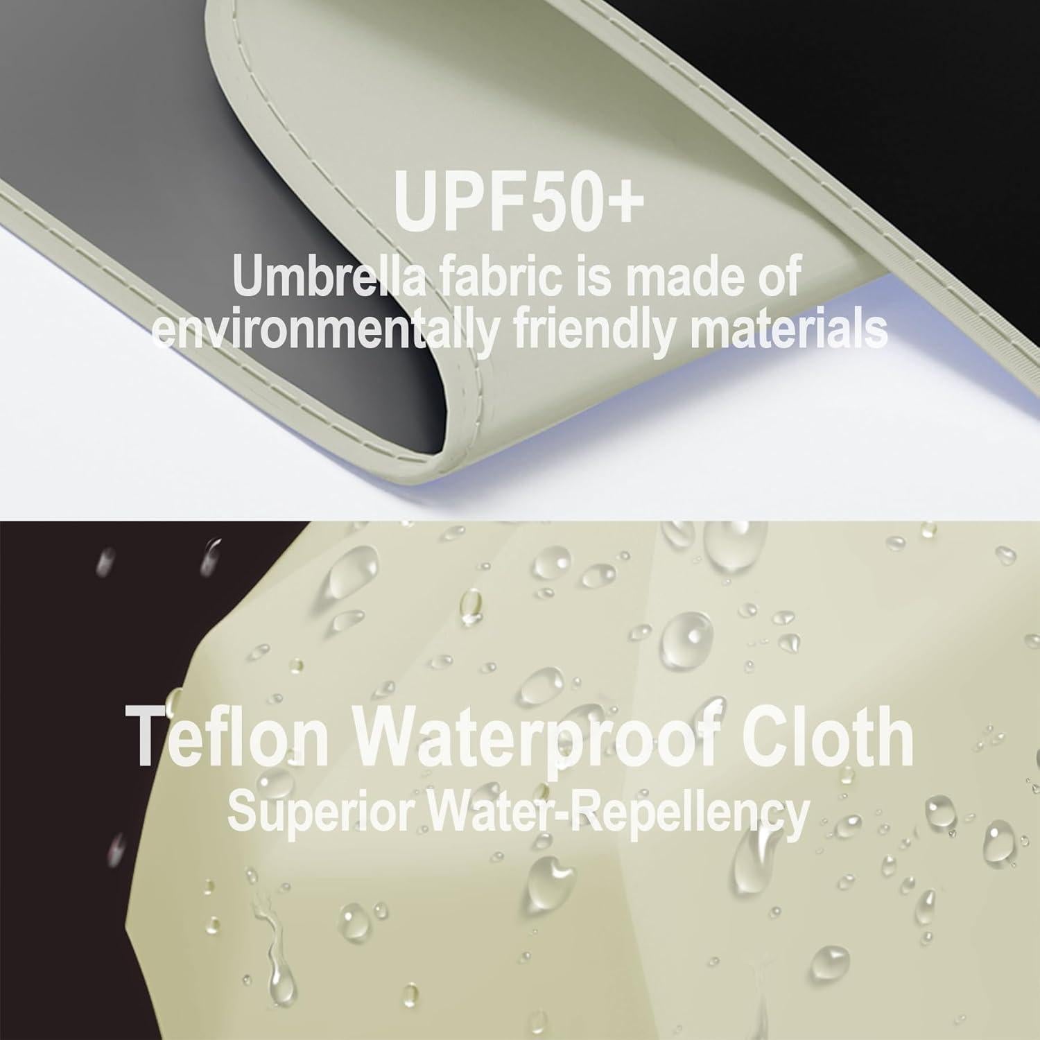 Paraguas Automático Mini Plegable Moorrlii - UV 50+ y Resistente al Viento