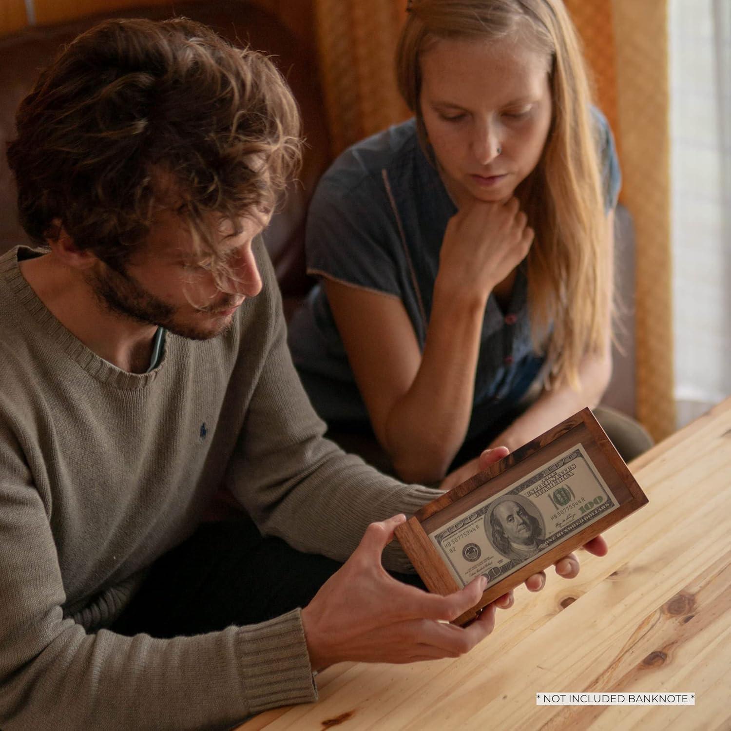 Caja de rompecabezas BSIRI GP364L de madera con secretos