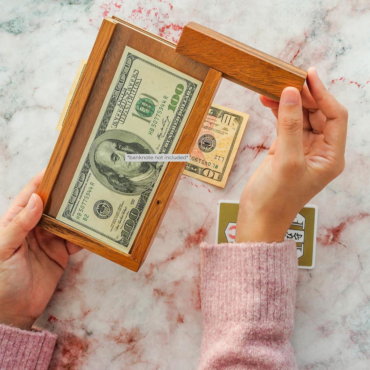 Caja de rompecabezas BSIRI GP364L de madera con secretos