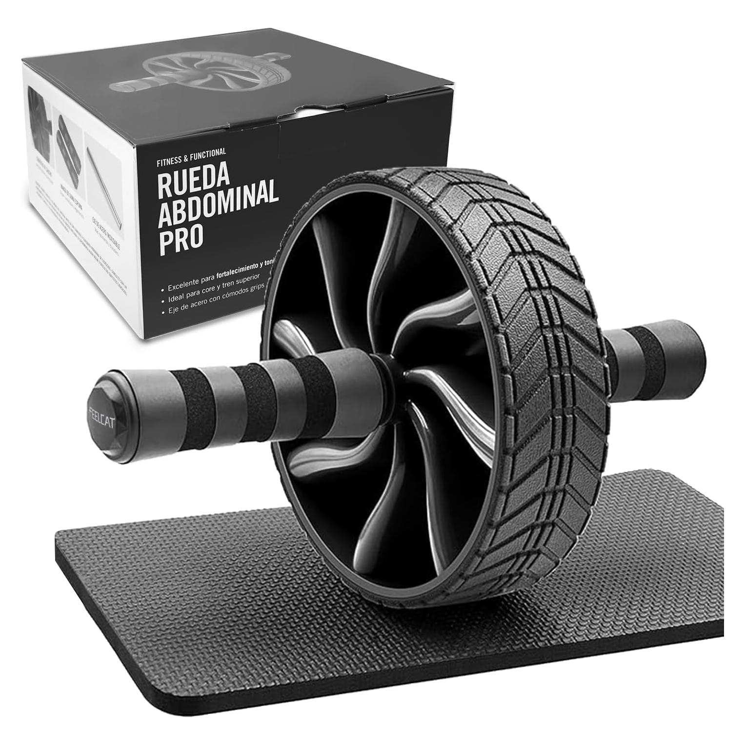 Rueda de Abdominales FEELCAT Rodillo Ab Negro 0.27 kg
