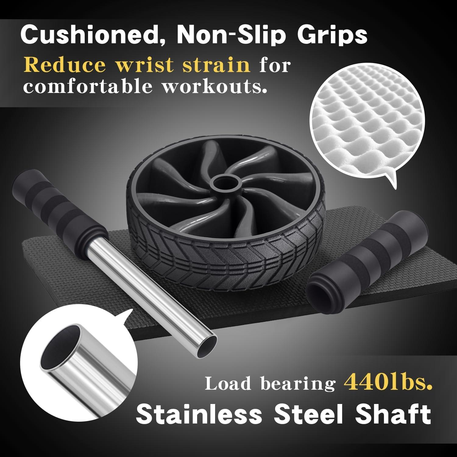 Rueda de Abdominales FEELCAT Rodillo Ab Negro 0.27 kg