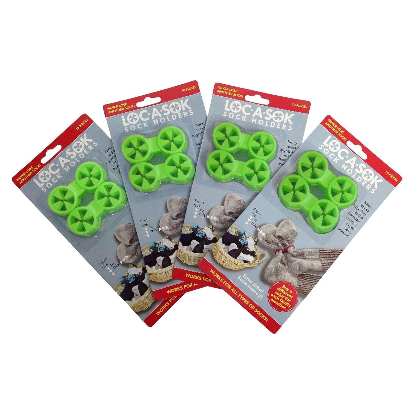 Bloqueadores de Calcetines Dobles SockLocks - Paquete de 40 Verde