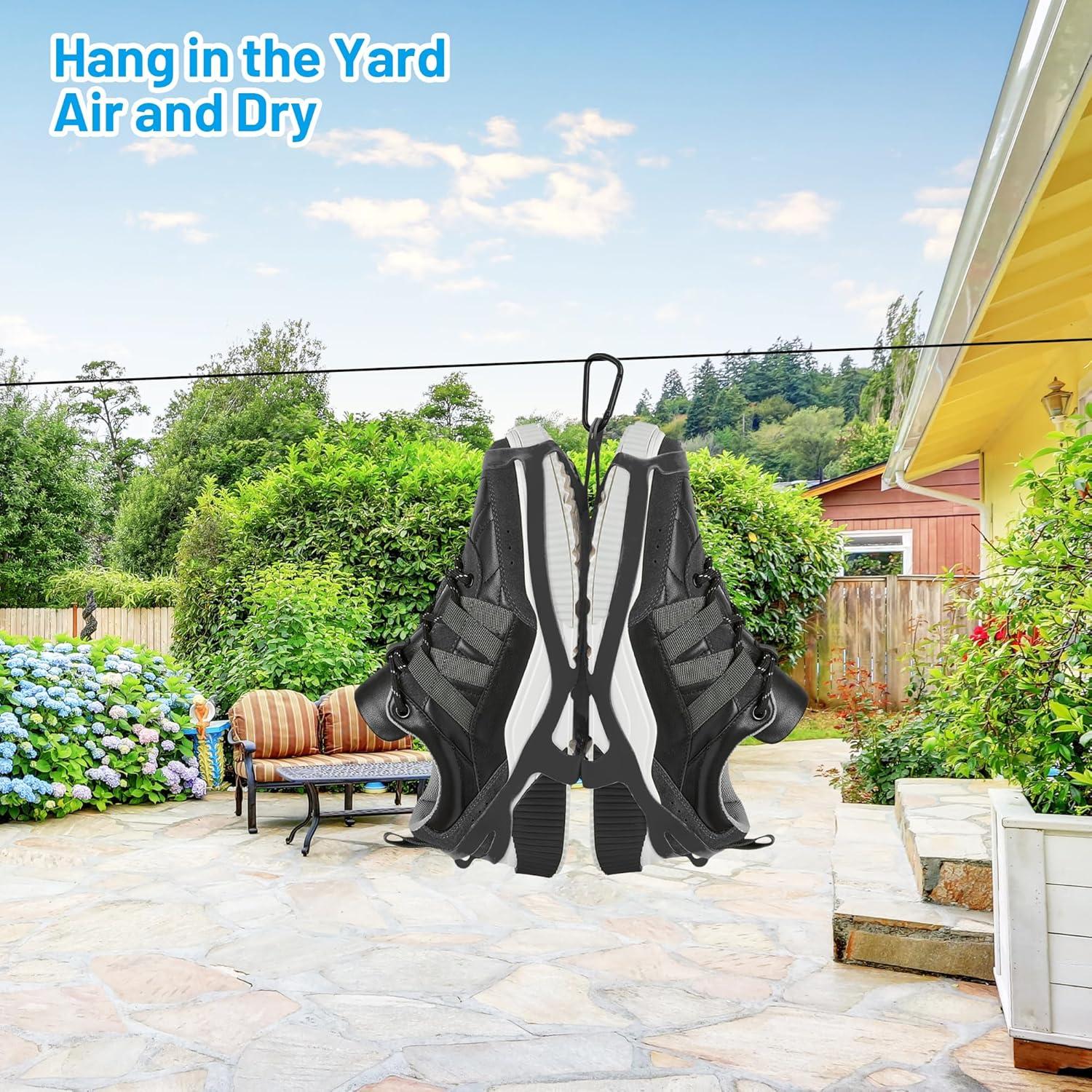 Paquete de 2 Soportes para Zapatos Grande Negro - Ideal para Viajes